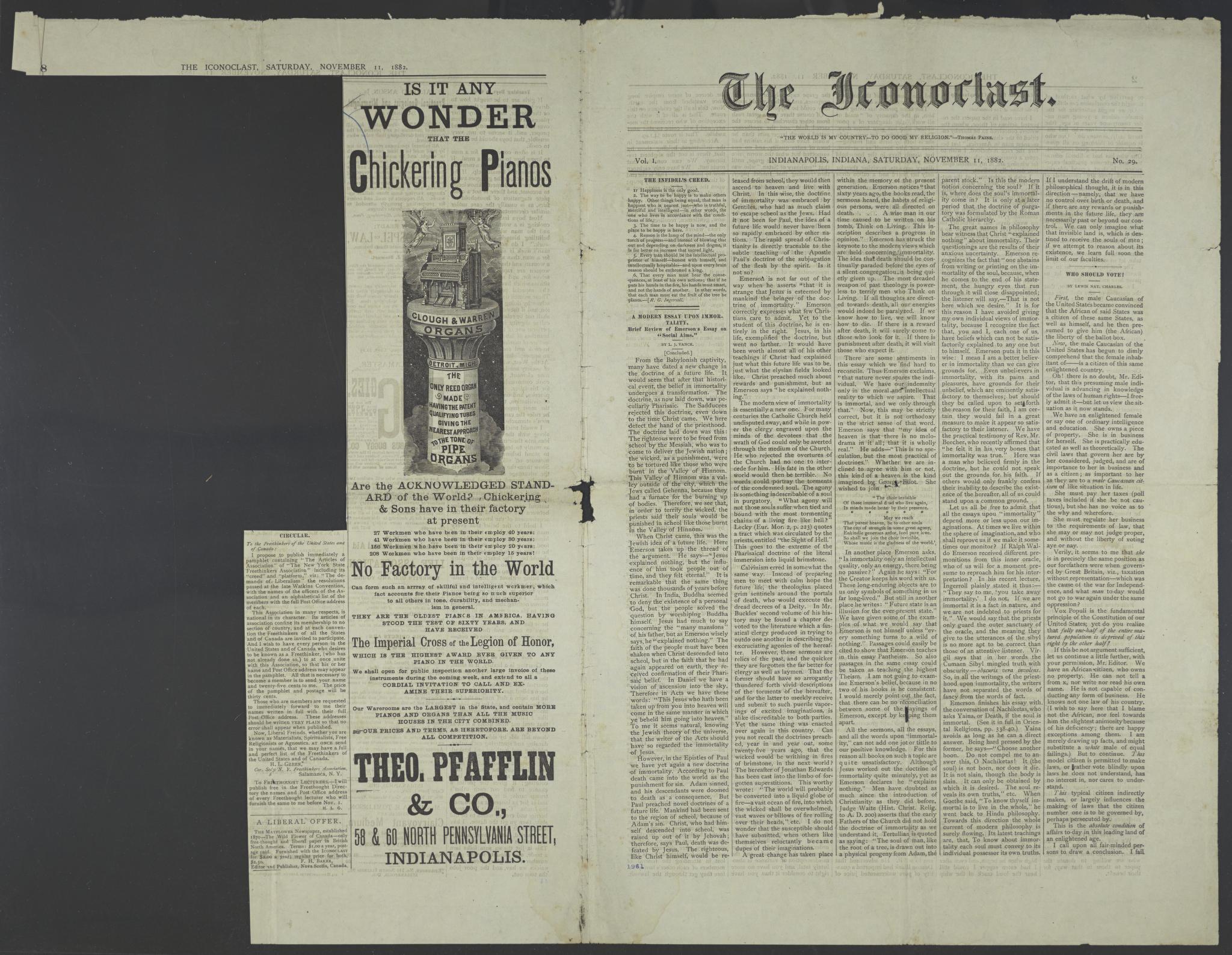Scanned image of the current content page