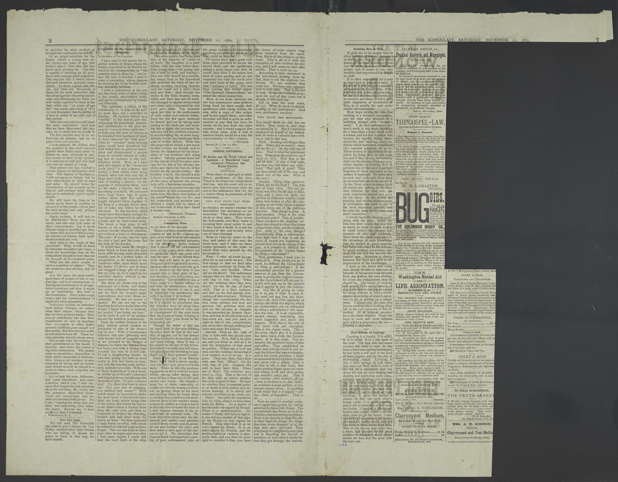 Scanned image of the current content page