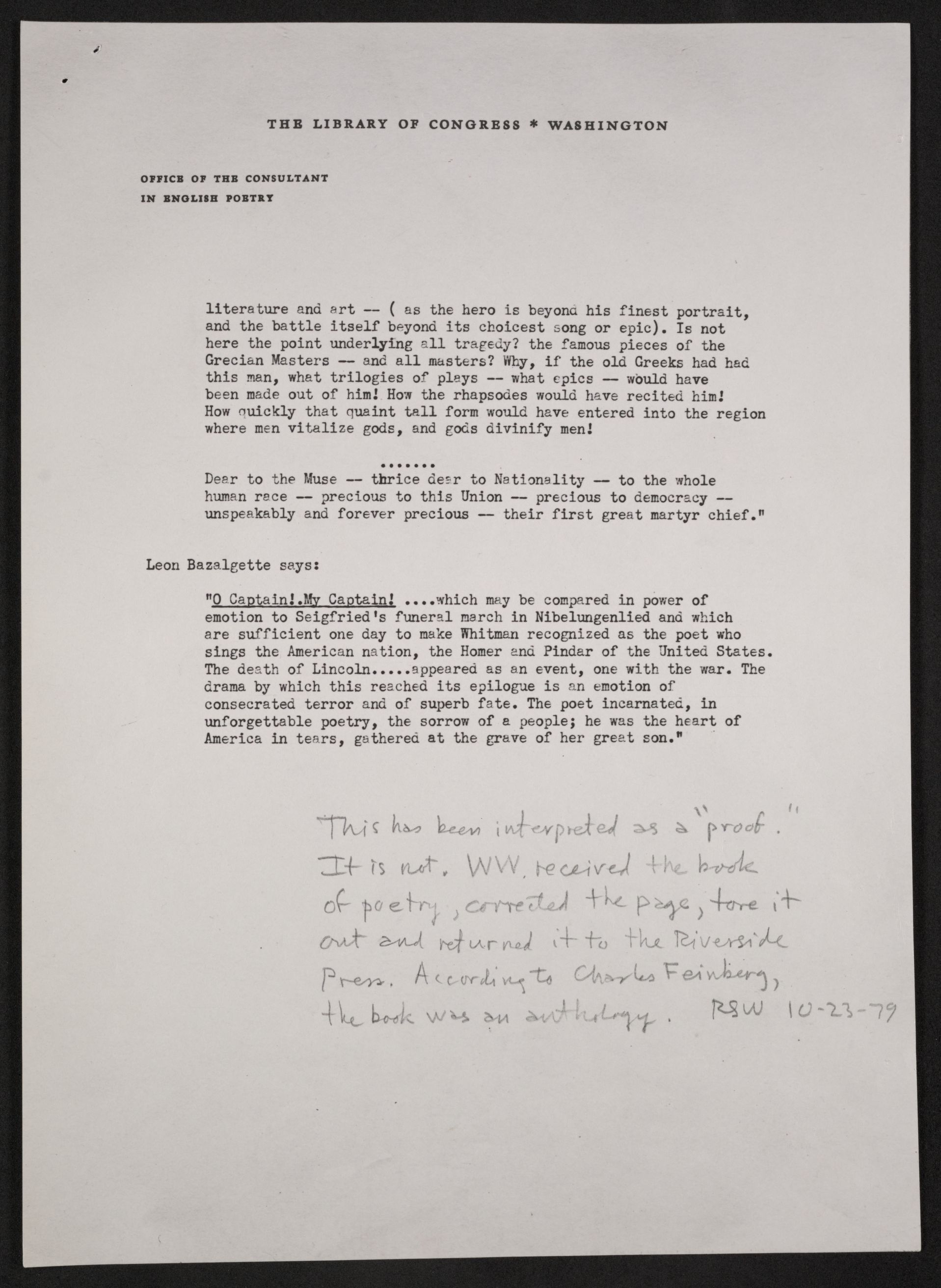 Scanned image of the current content page