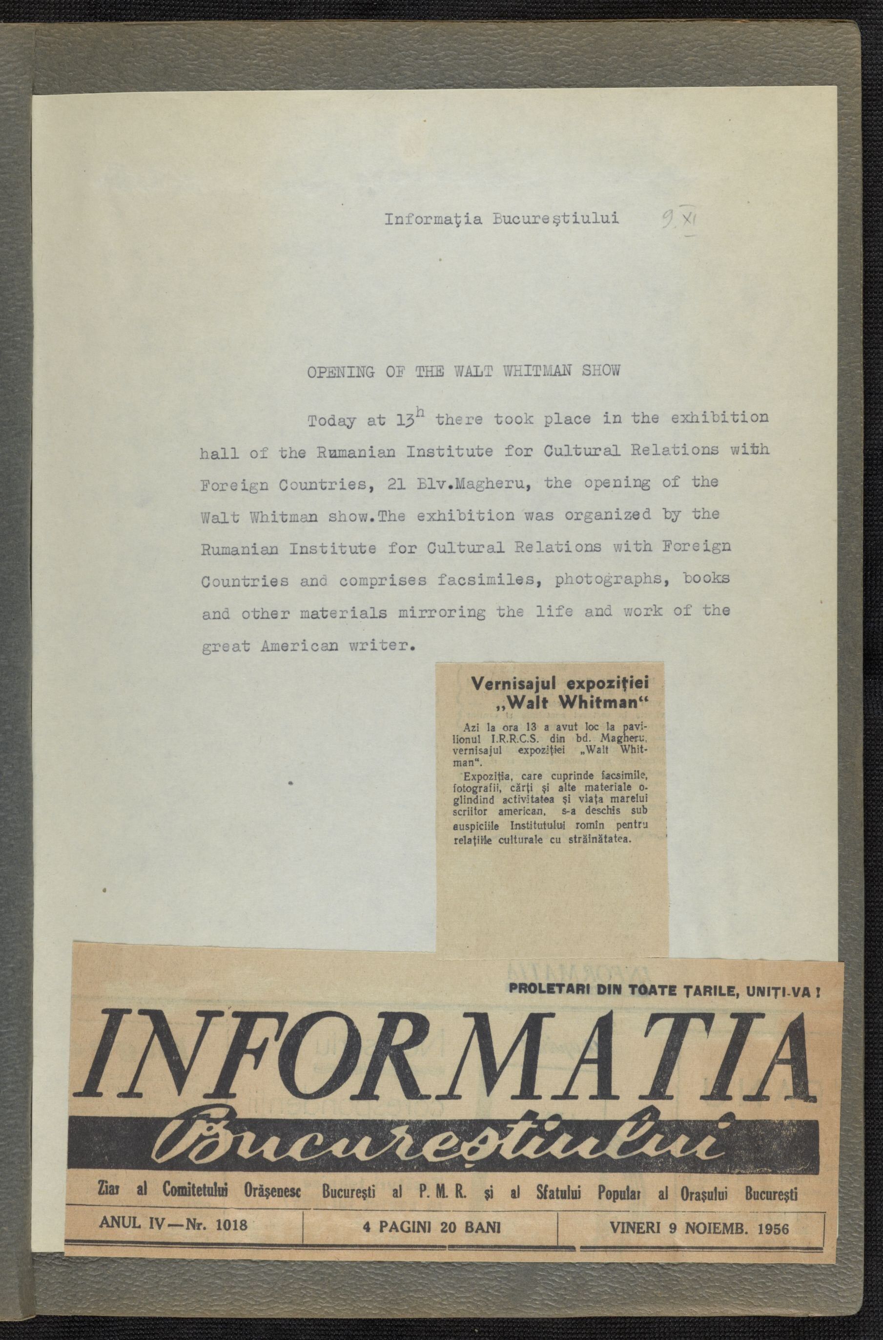 Scanned image of the current content page