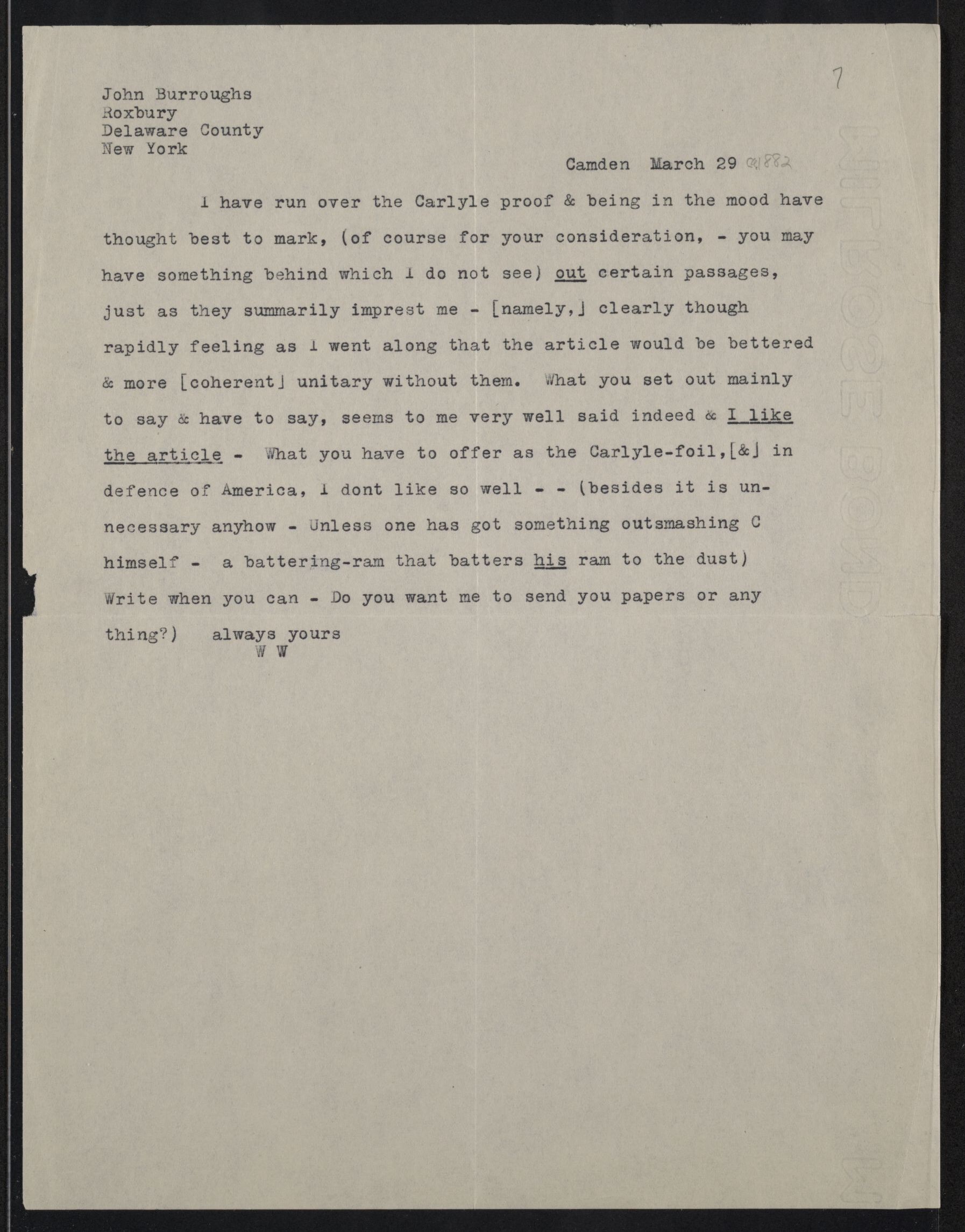 Scanned image of the current content page