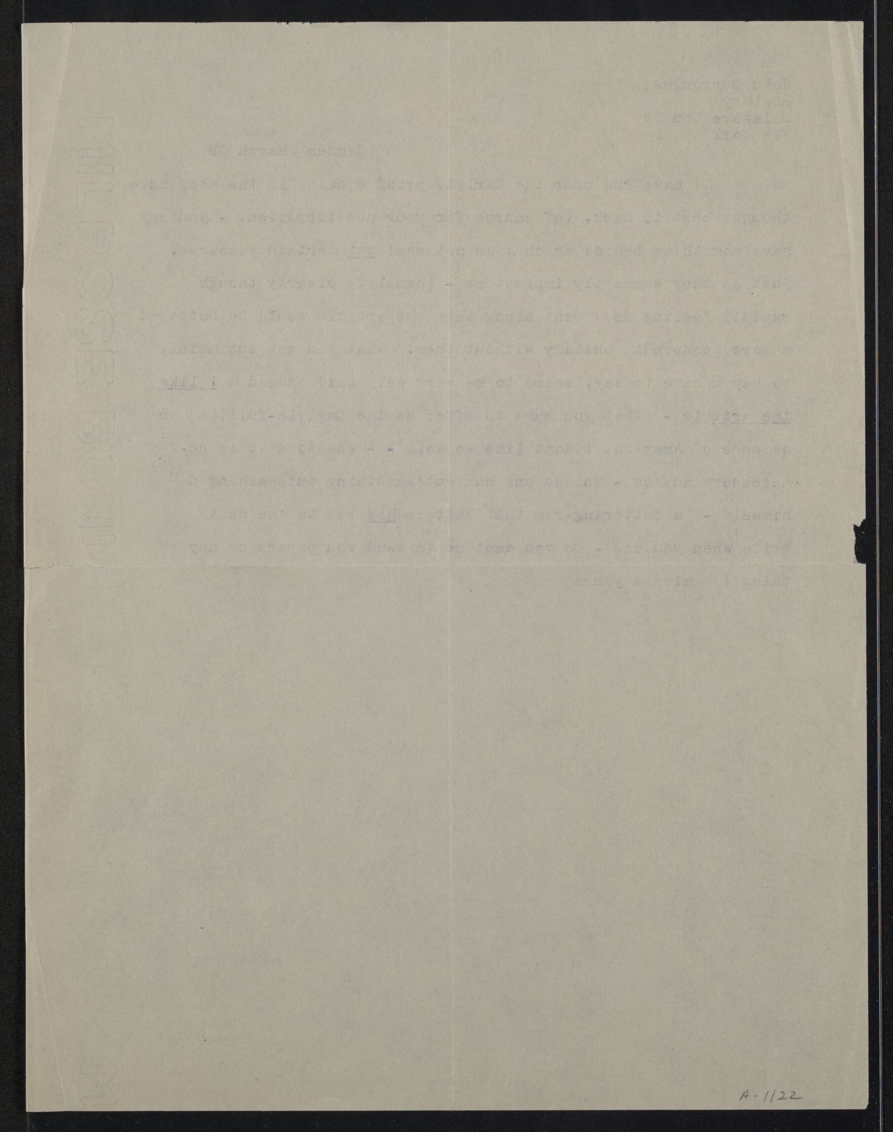 Scanned image of the current content page