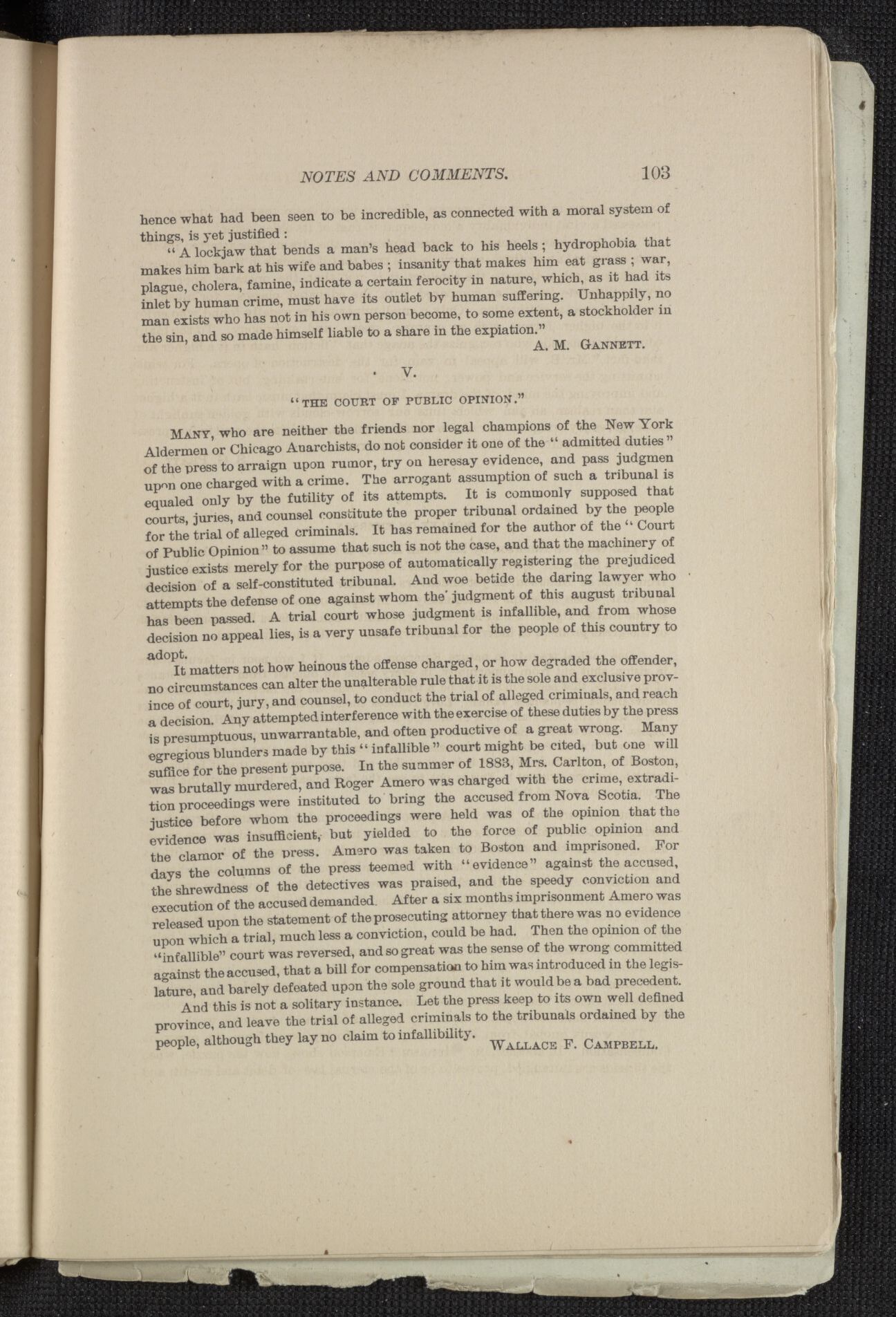 Scanned image of the current content page