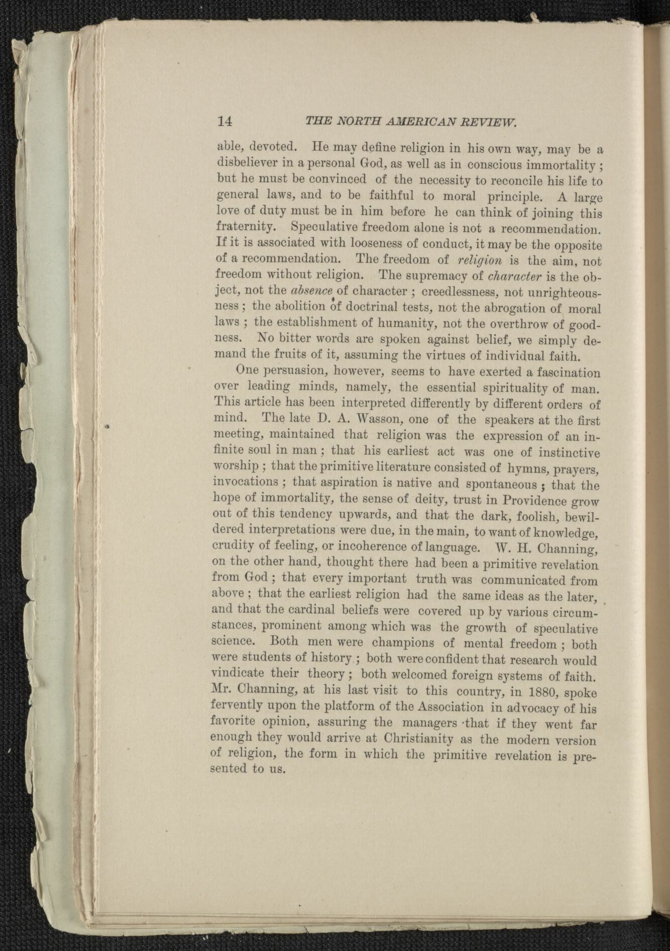 Scanned image of the current content page