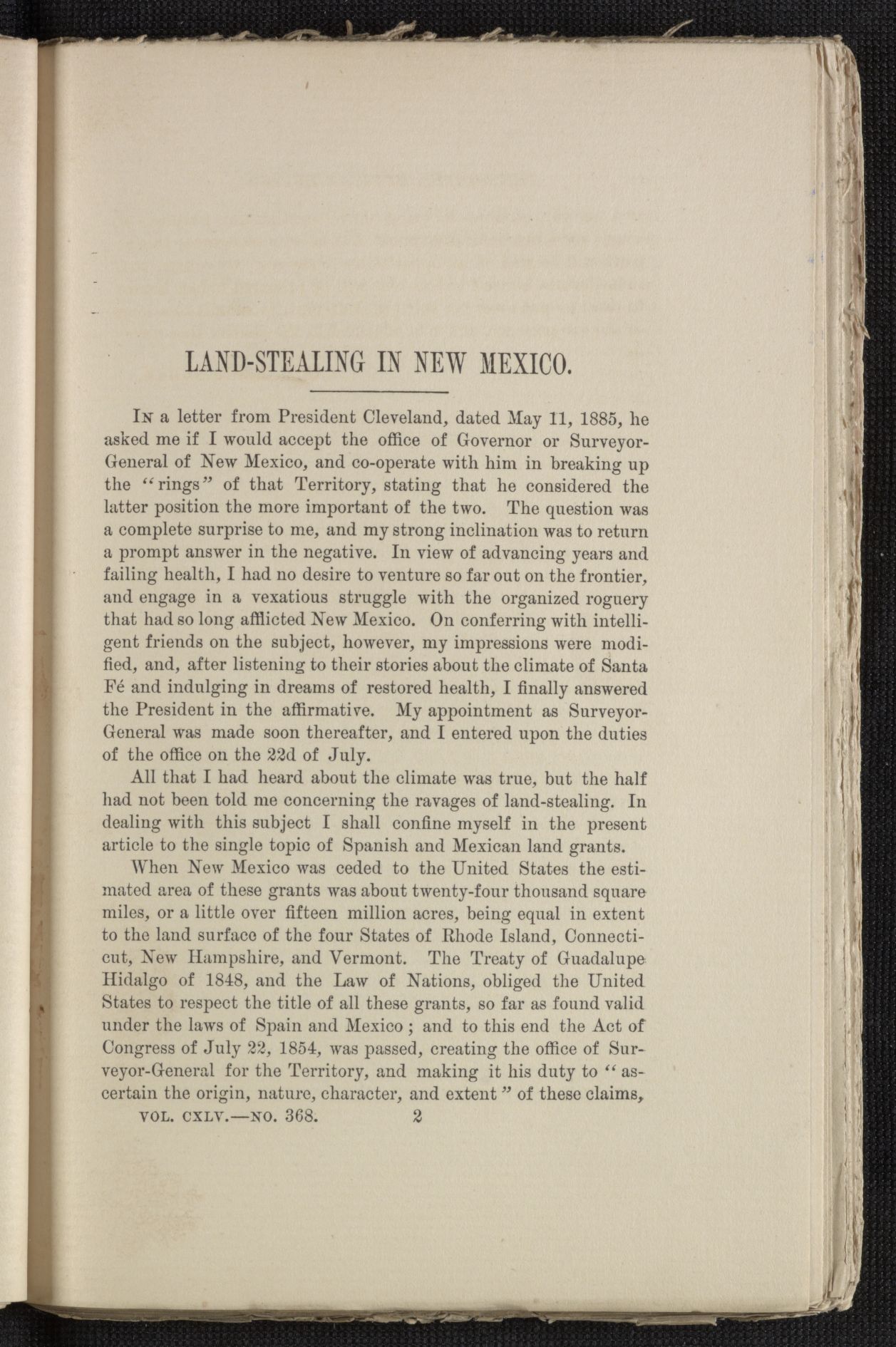 Scanned image of the current content page