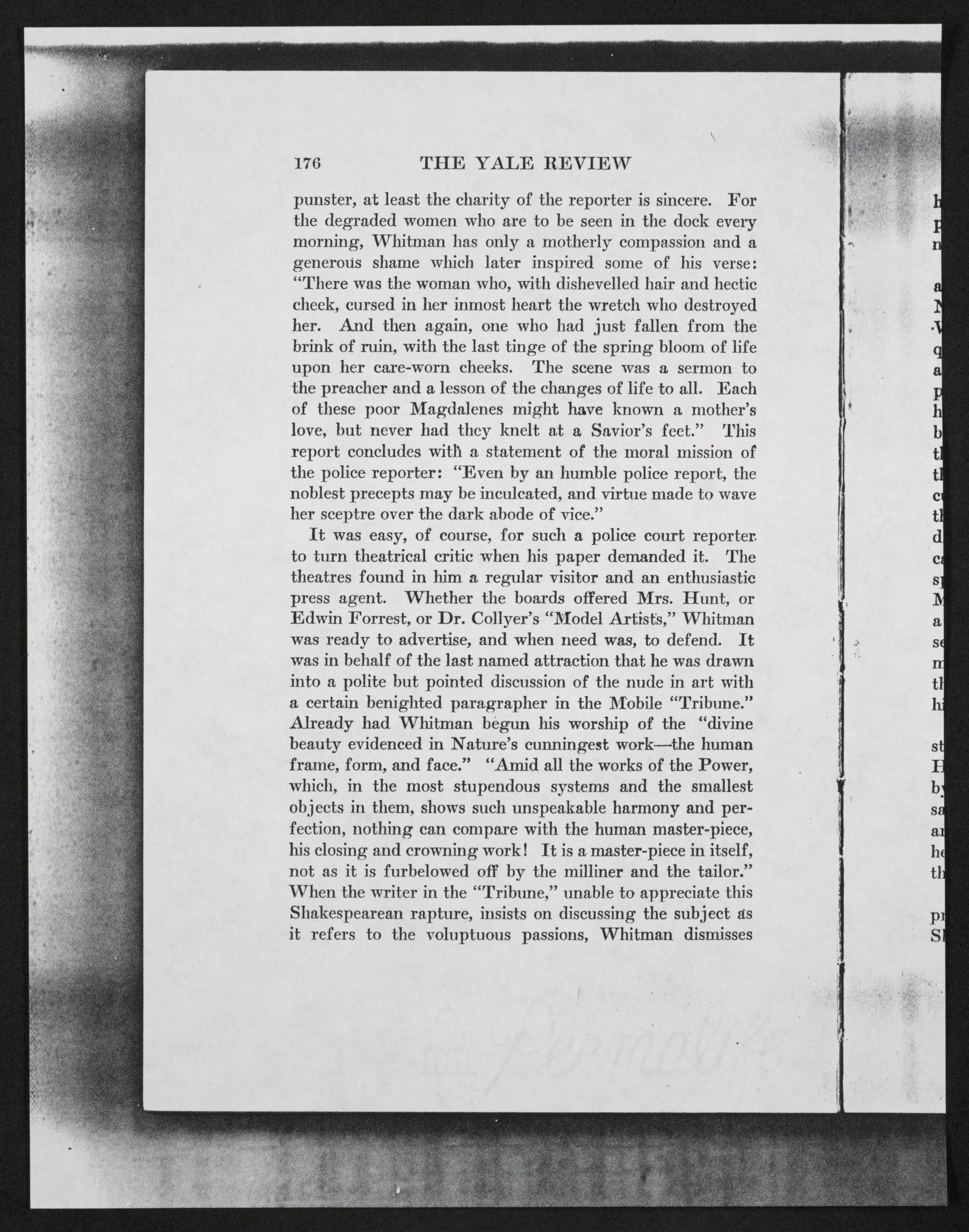 Scanned image of the current content page