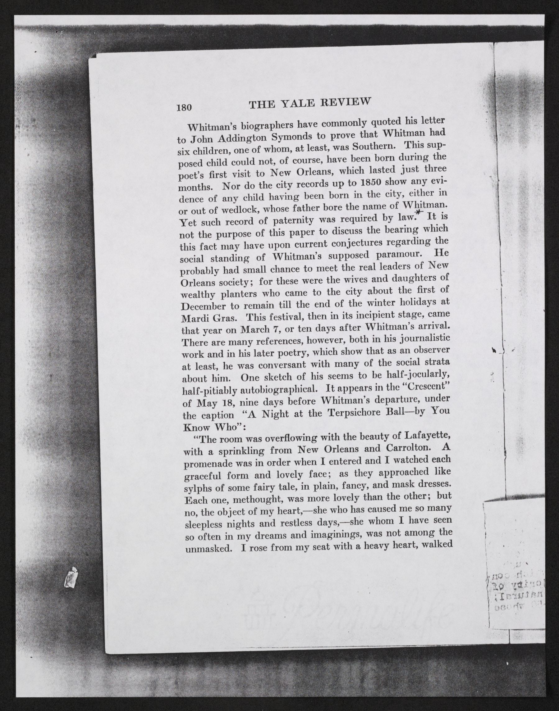 Scanned image of the current content page