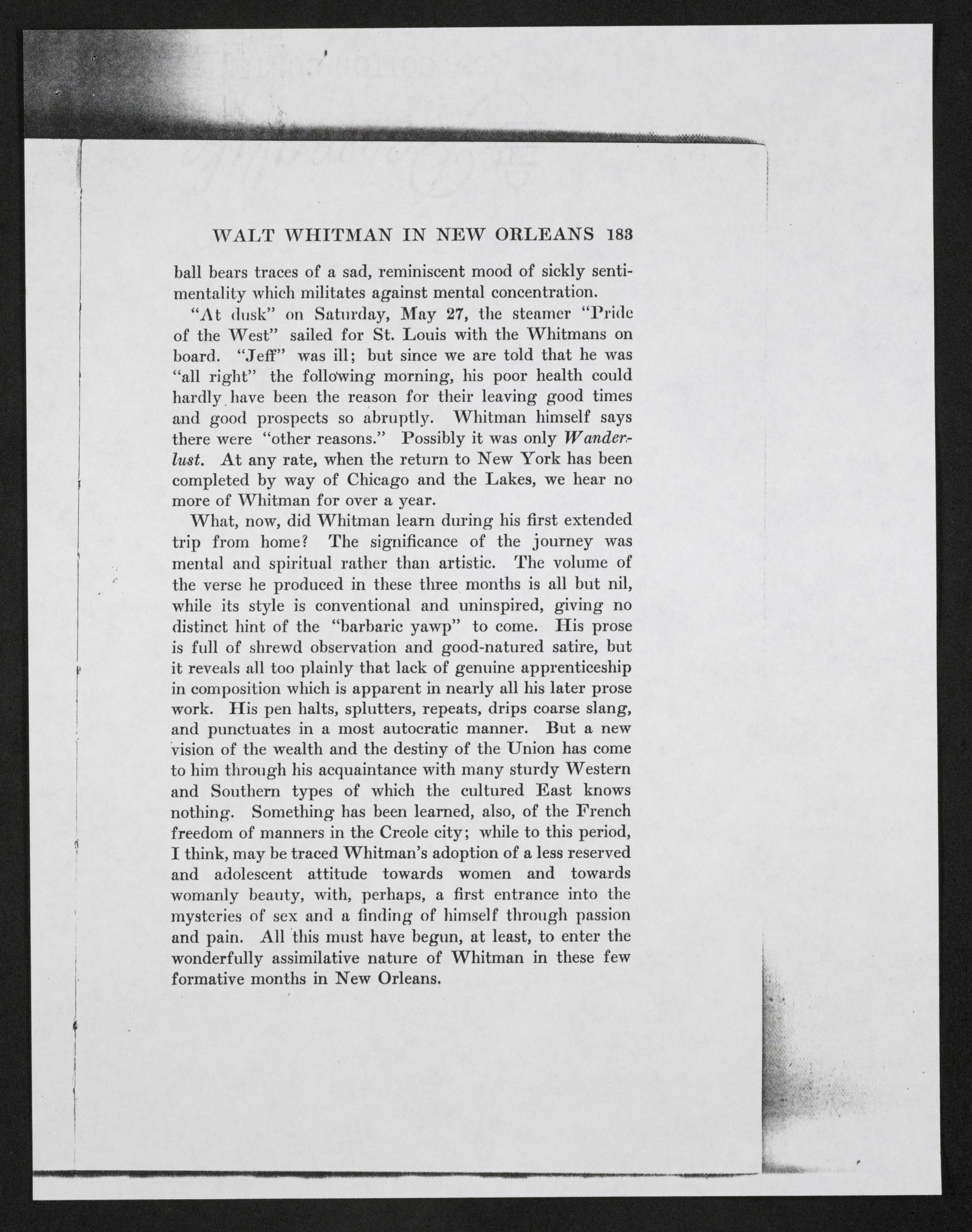 Scanned image of the current content page