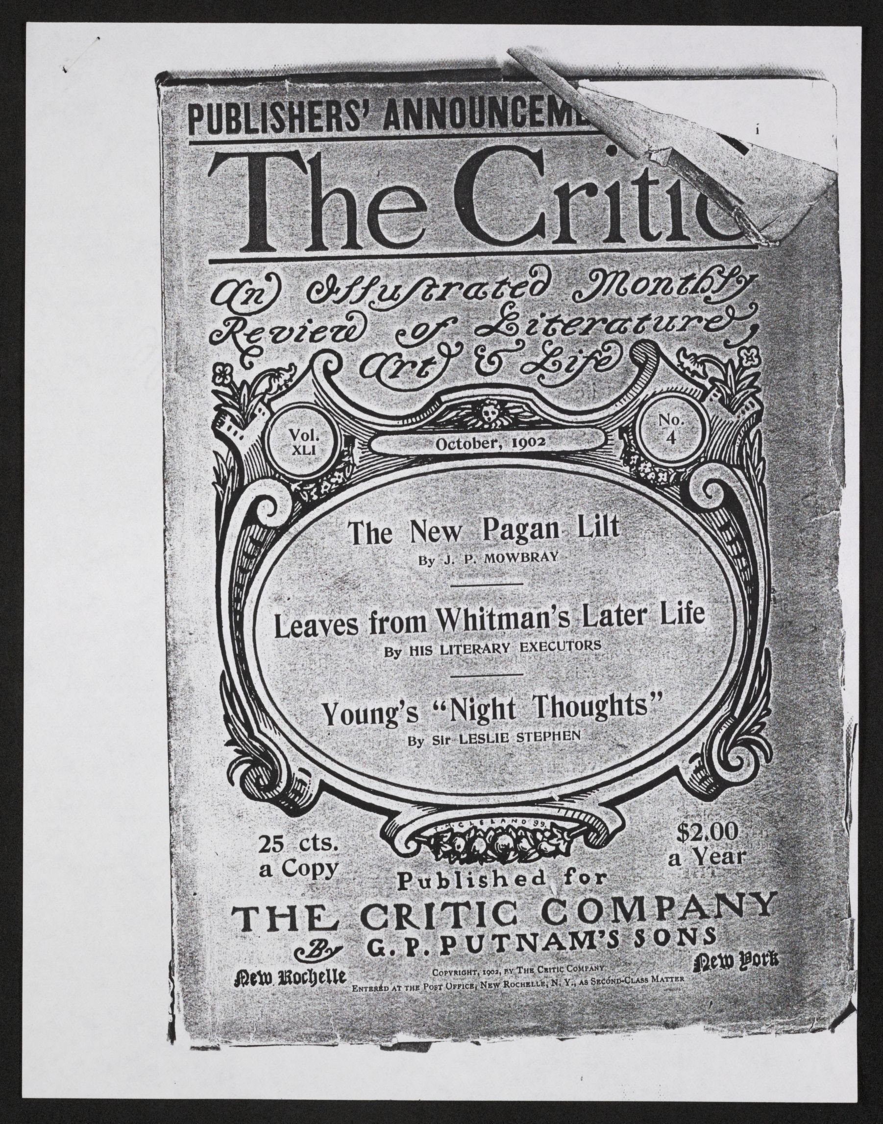 Scanned image of the current content page