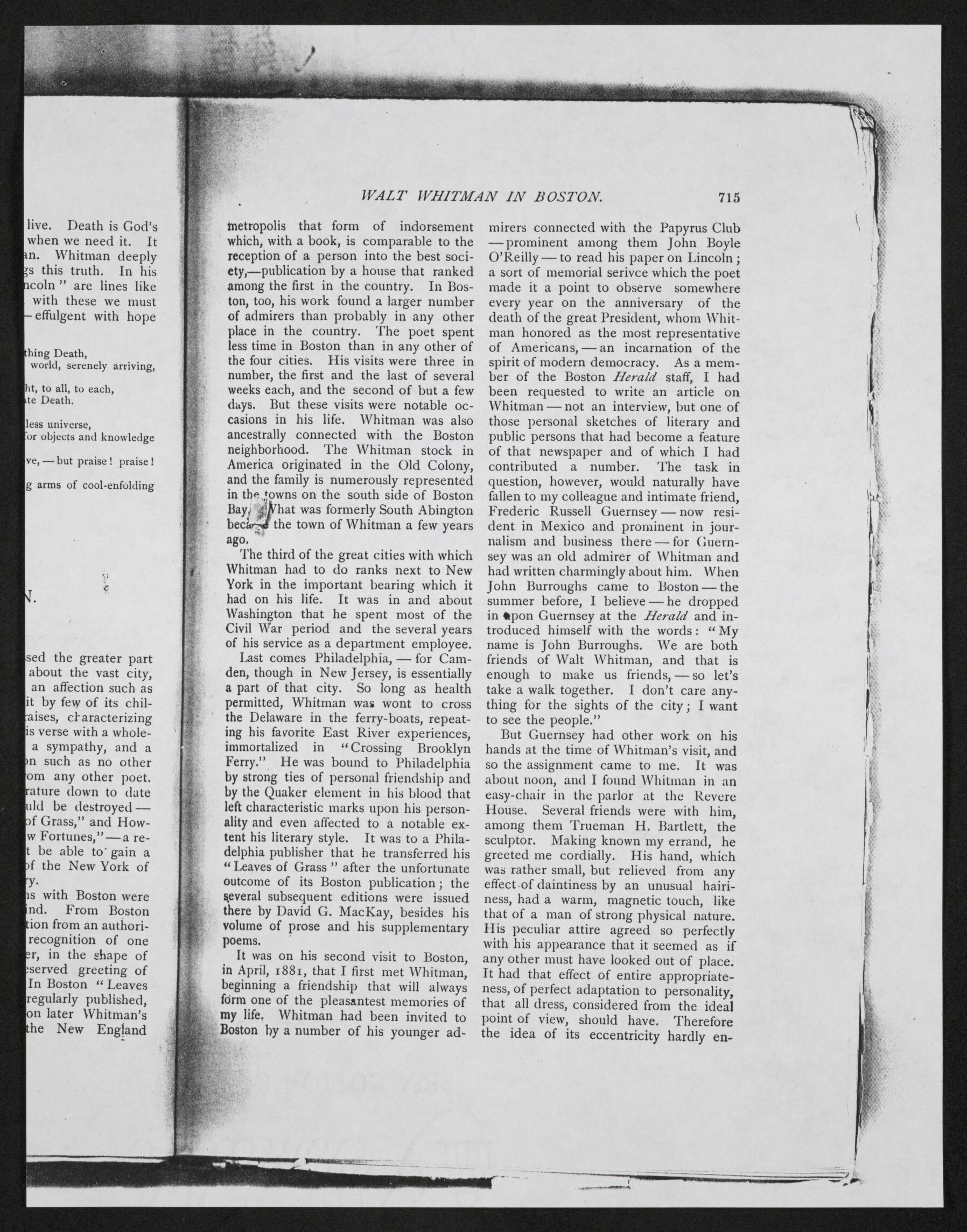 Scanned image of the current content page