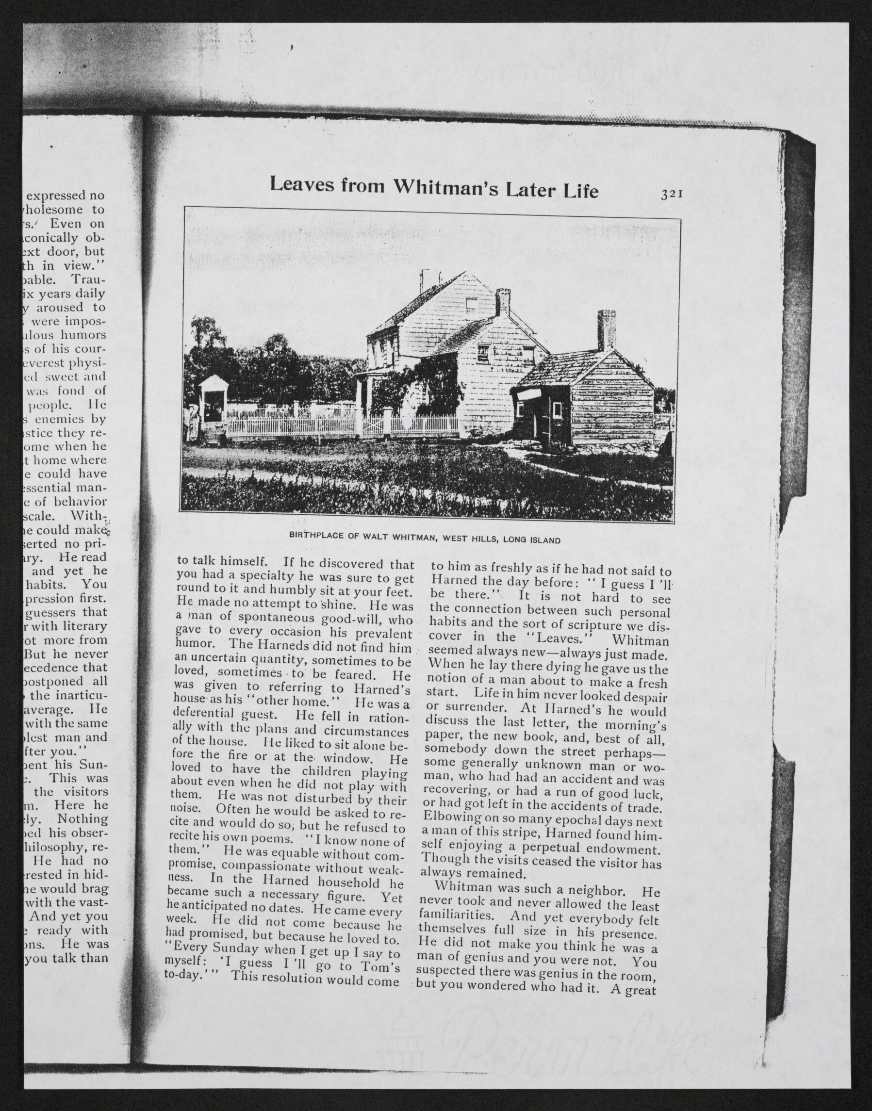 Scanned image of the current content page