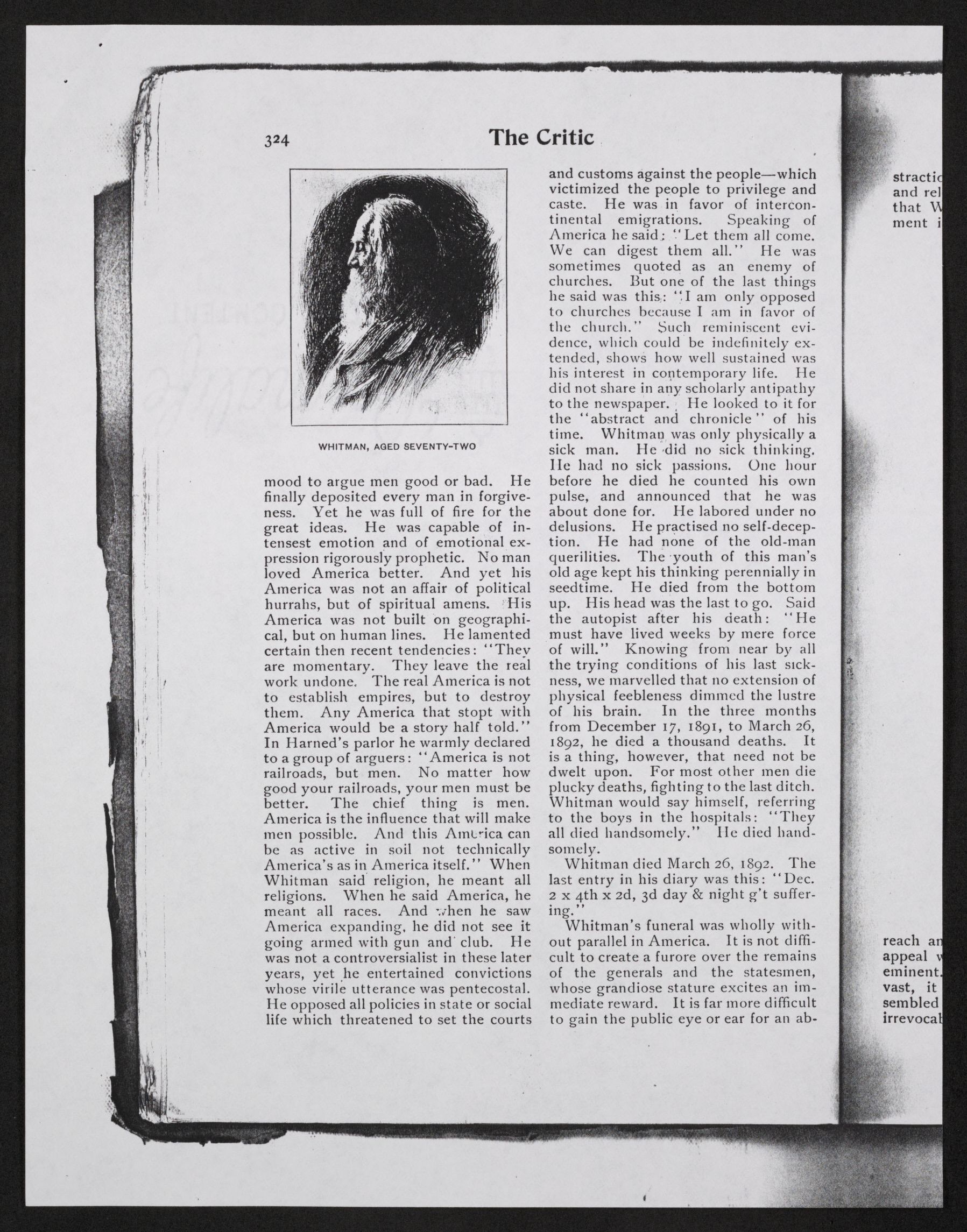 Scanned image of the current content page