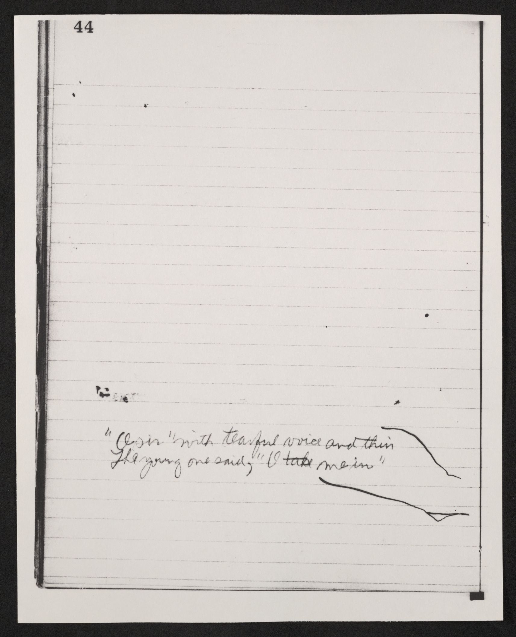 Scanned image of the current content page