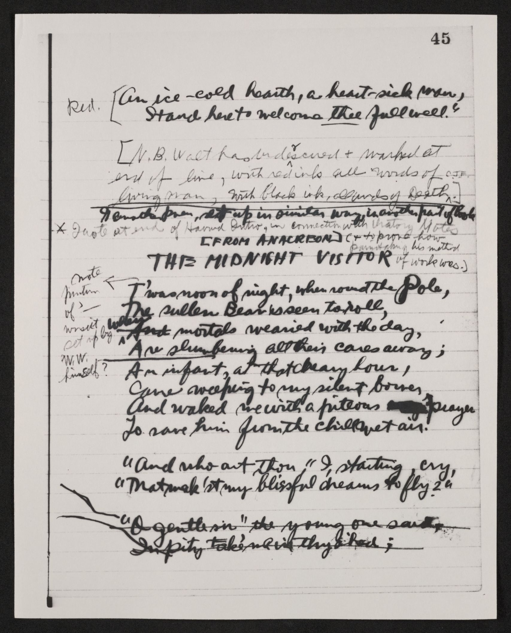 Scanned image of the current content page