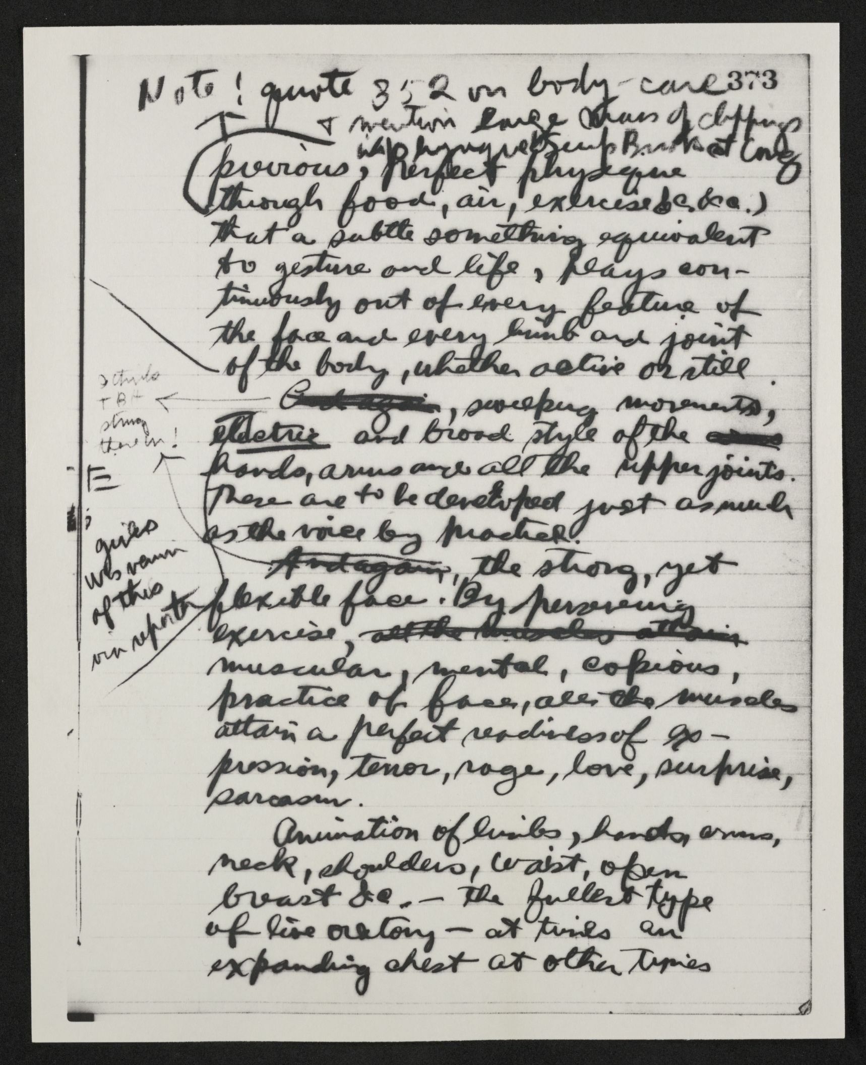 Scanned image of the current content page