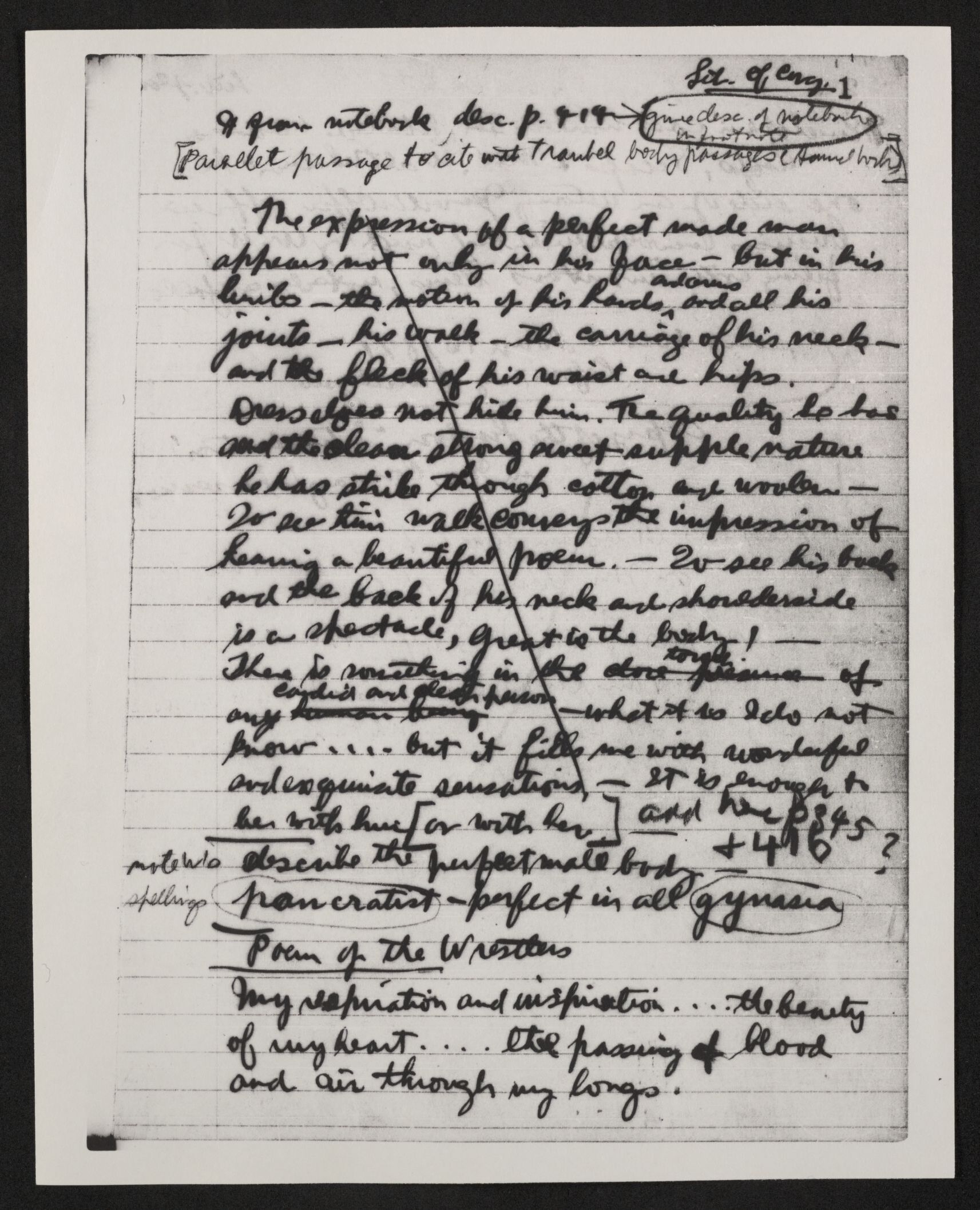 Scanned image of the current content page