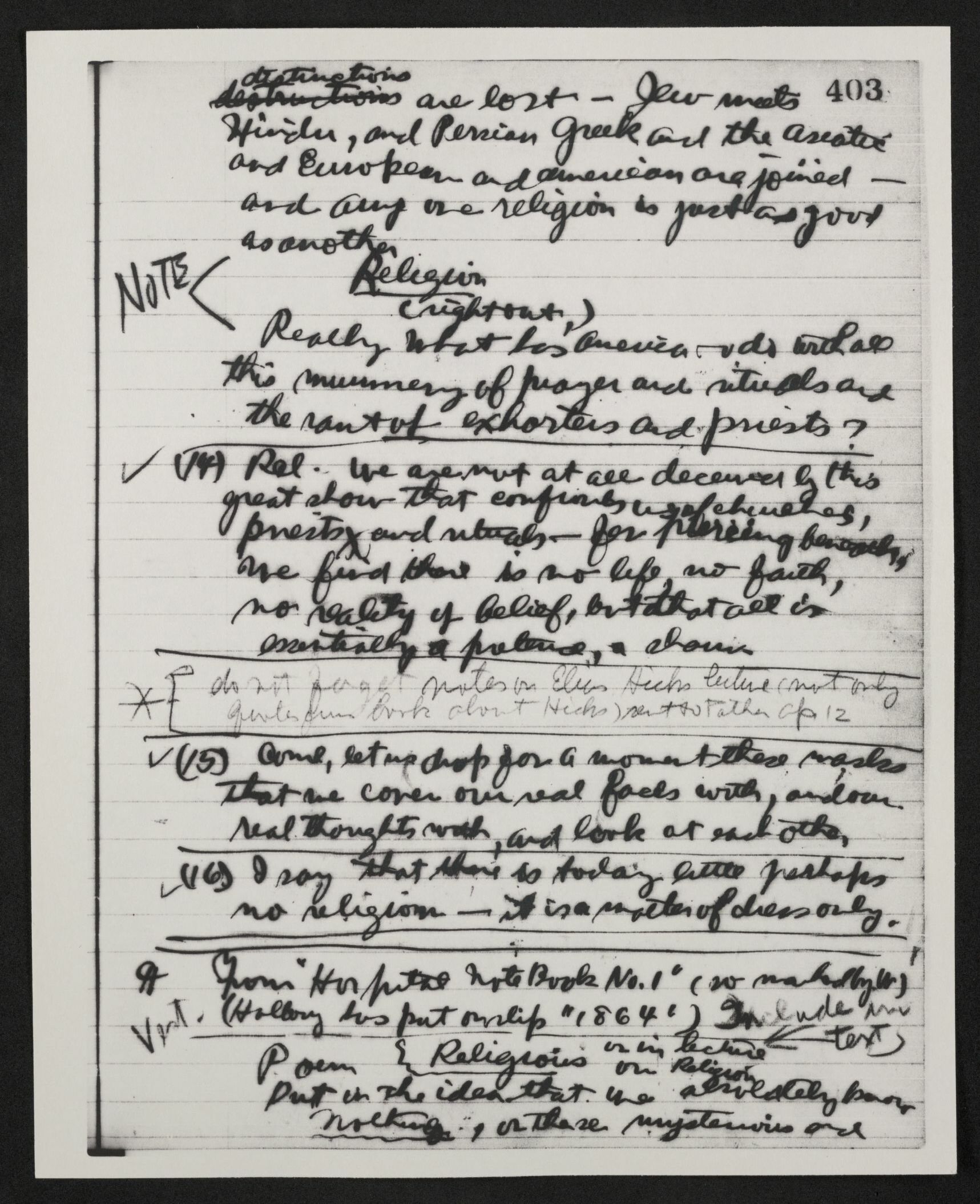 Scanned image of the current content page