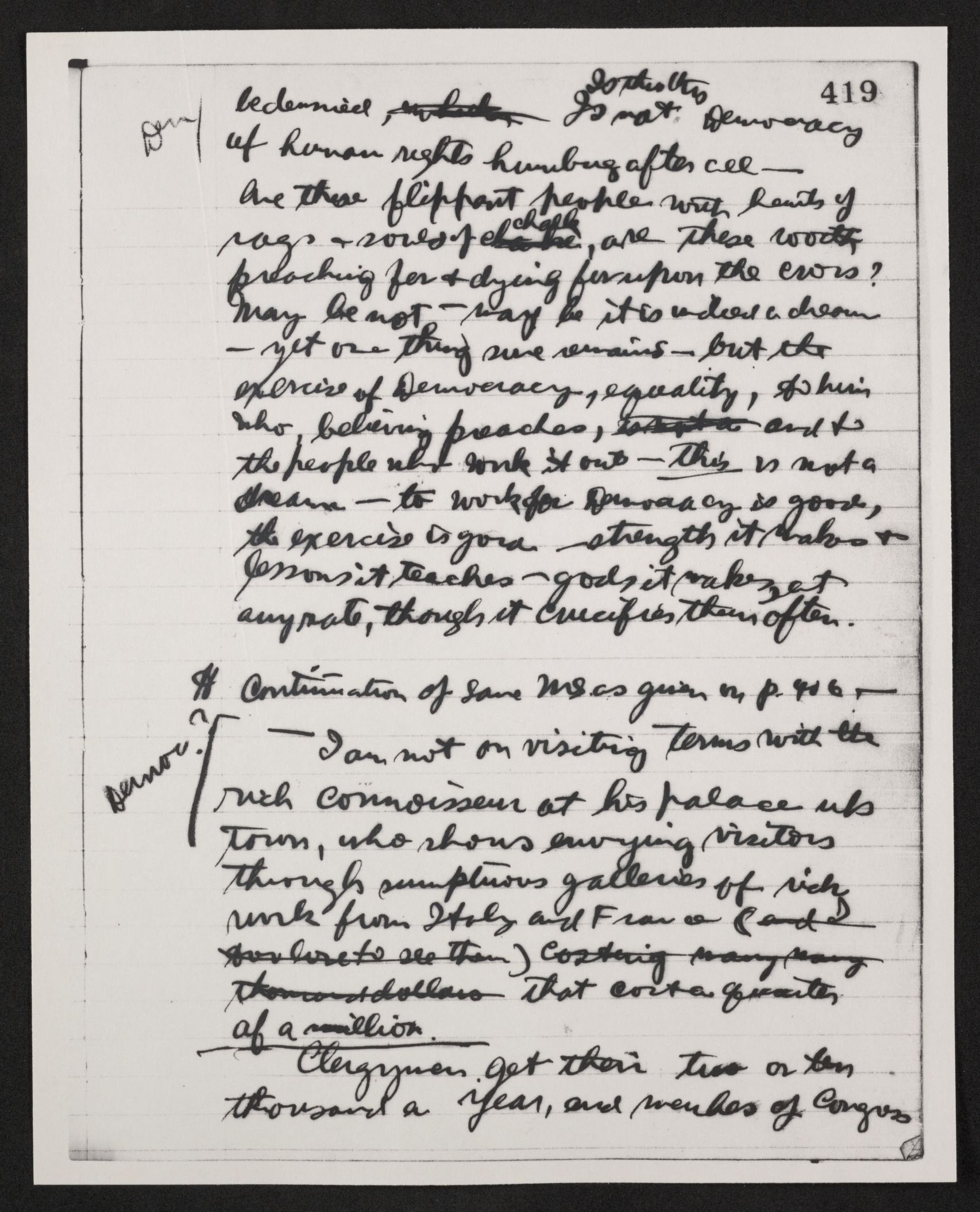 Scanned image of the current content page