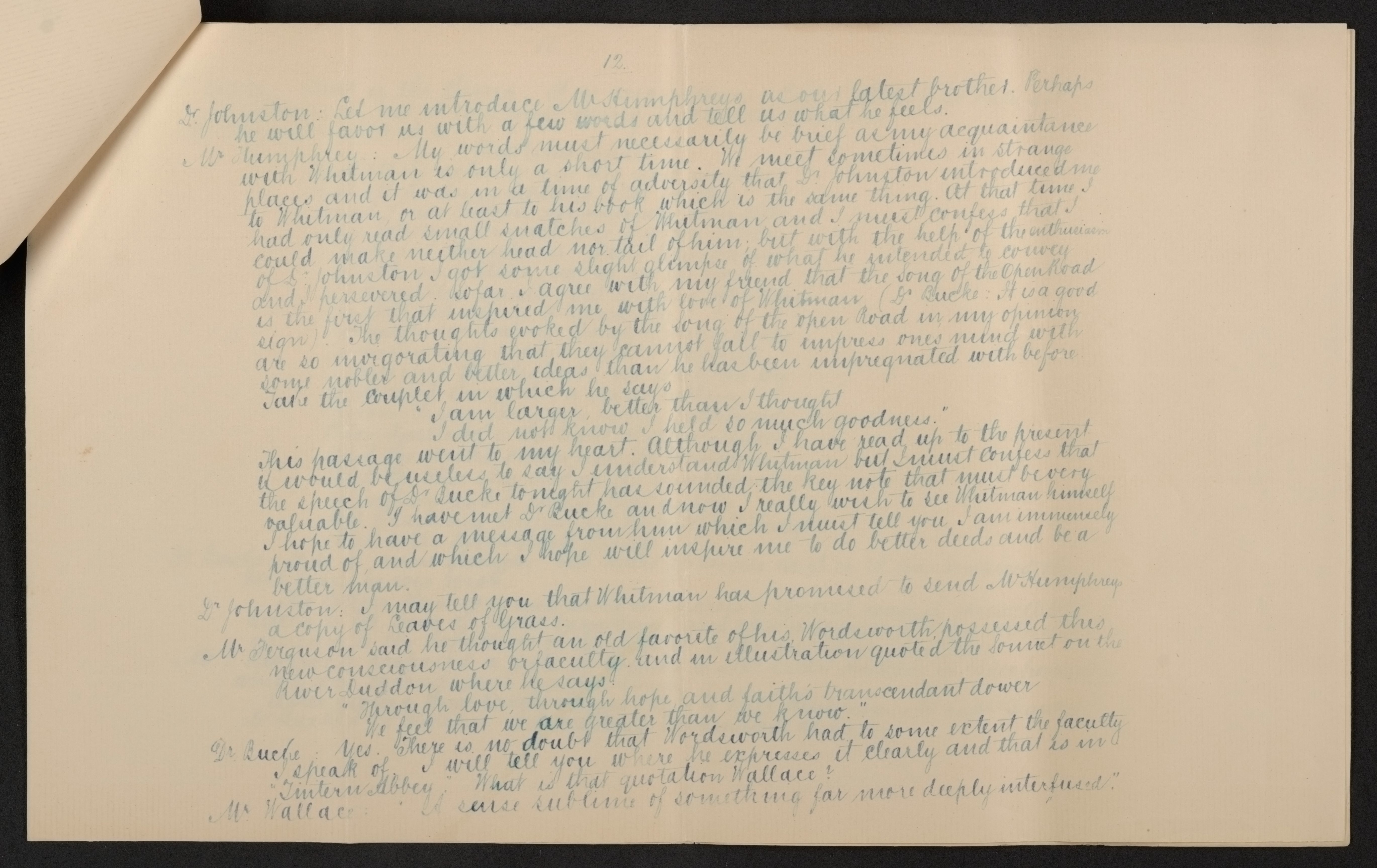Scanned image of the current content page