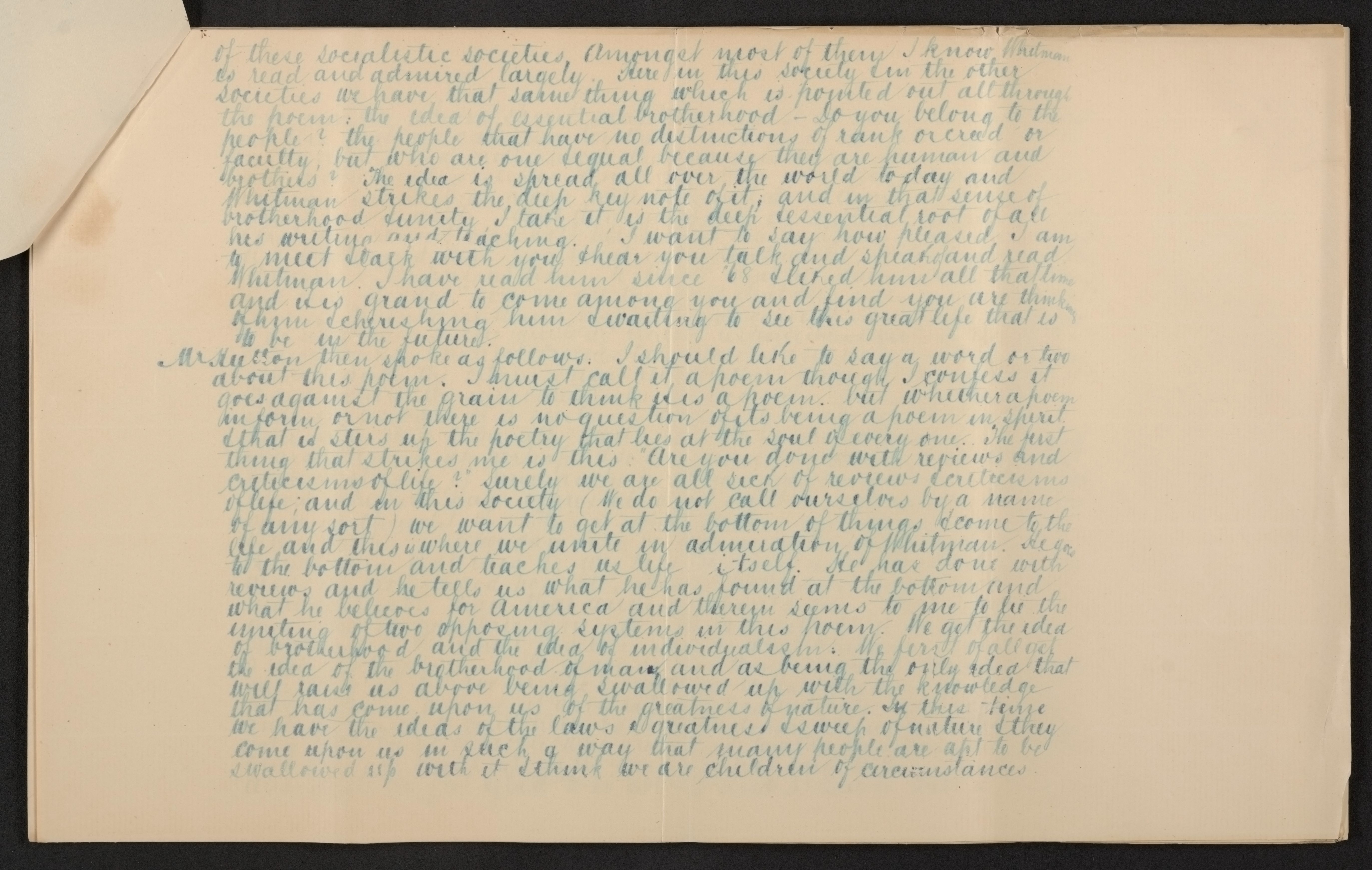 Scanned image of the current content page