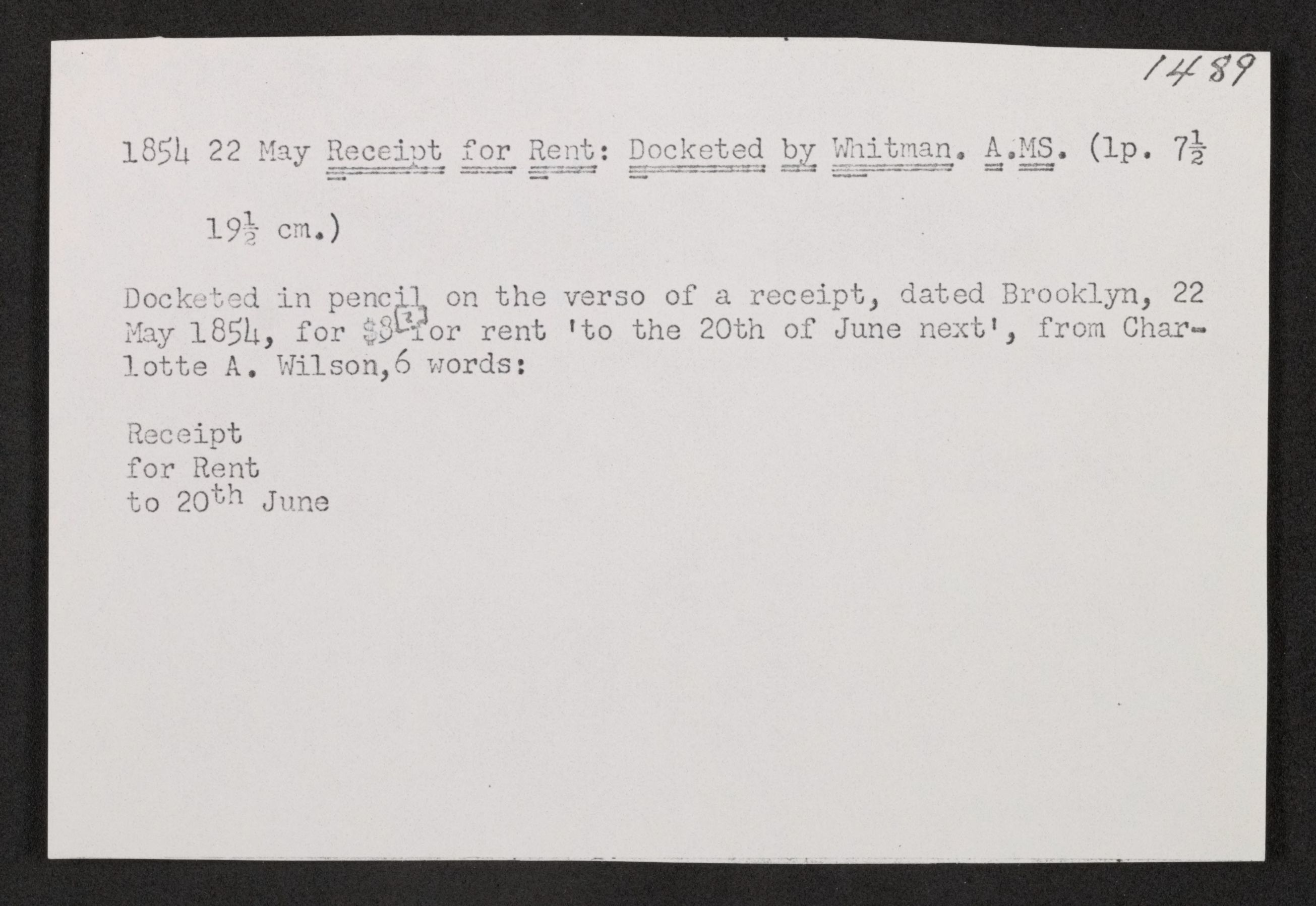 Scanned image of the current content page