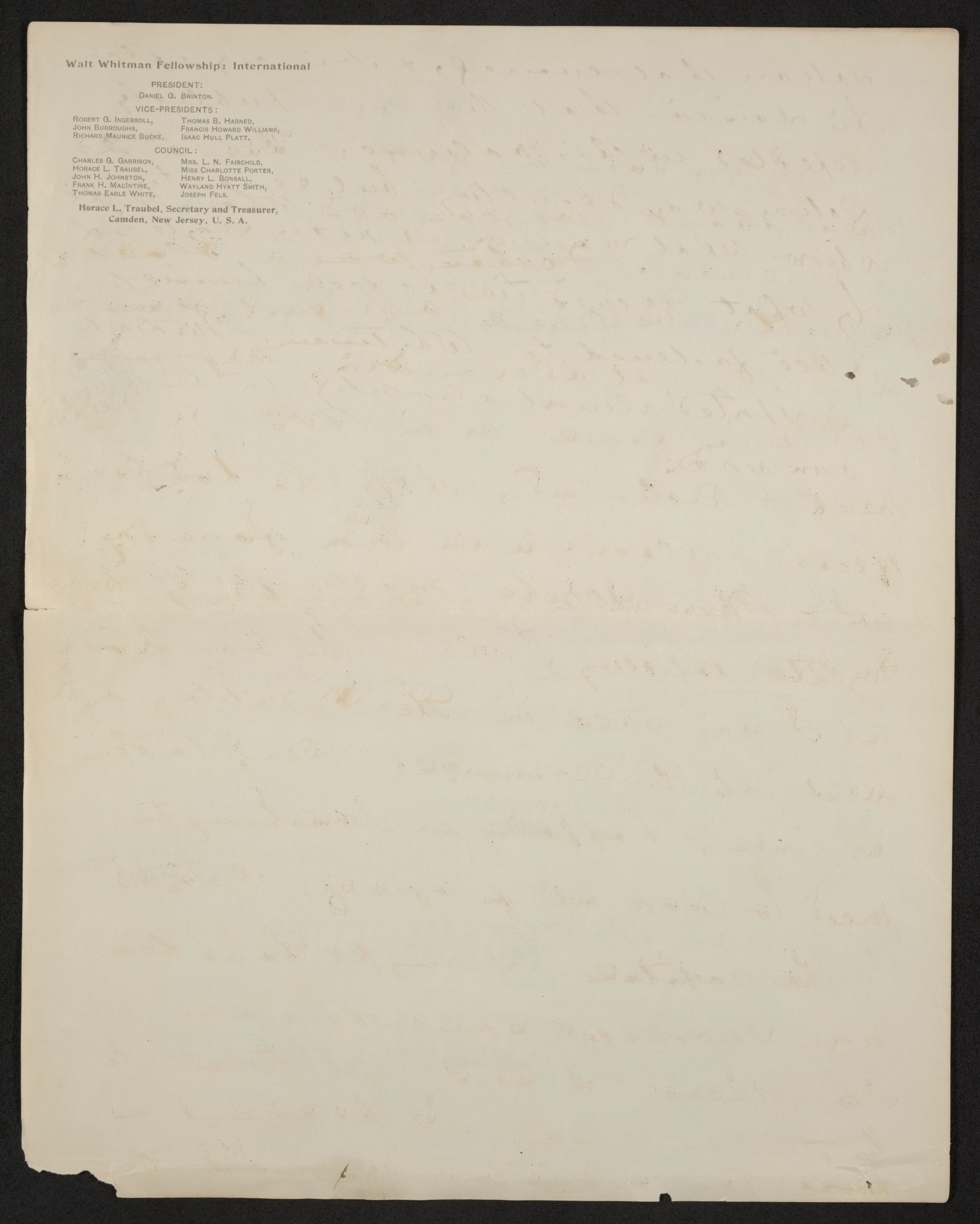 Scanned image of the current content page