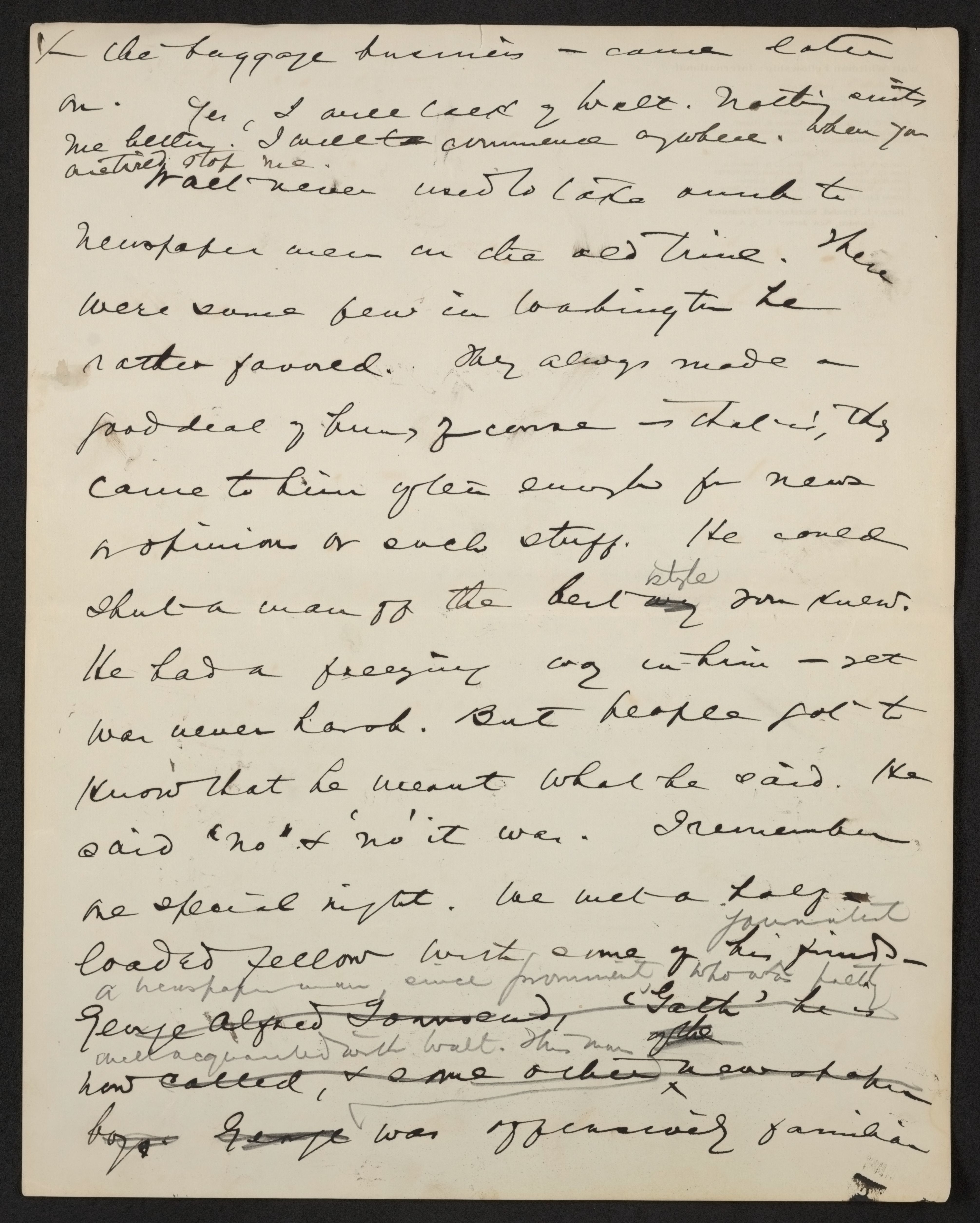 Scanned image of the current content page