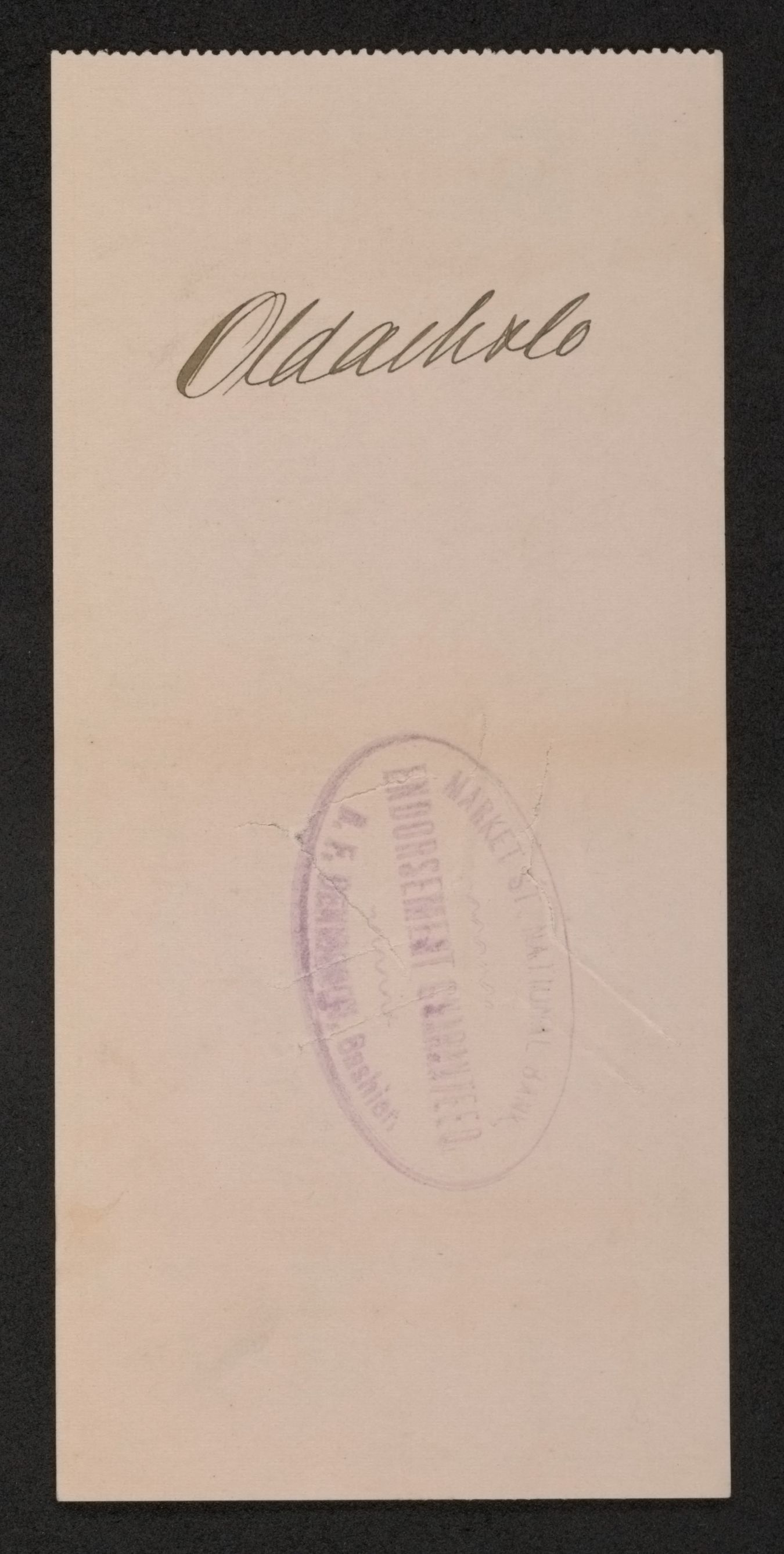 Scanned image of the current content page