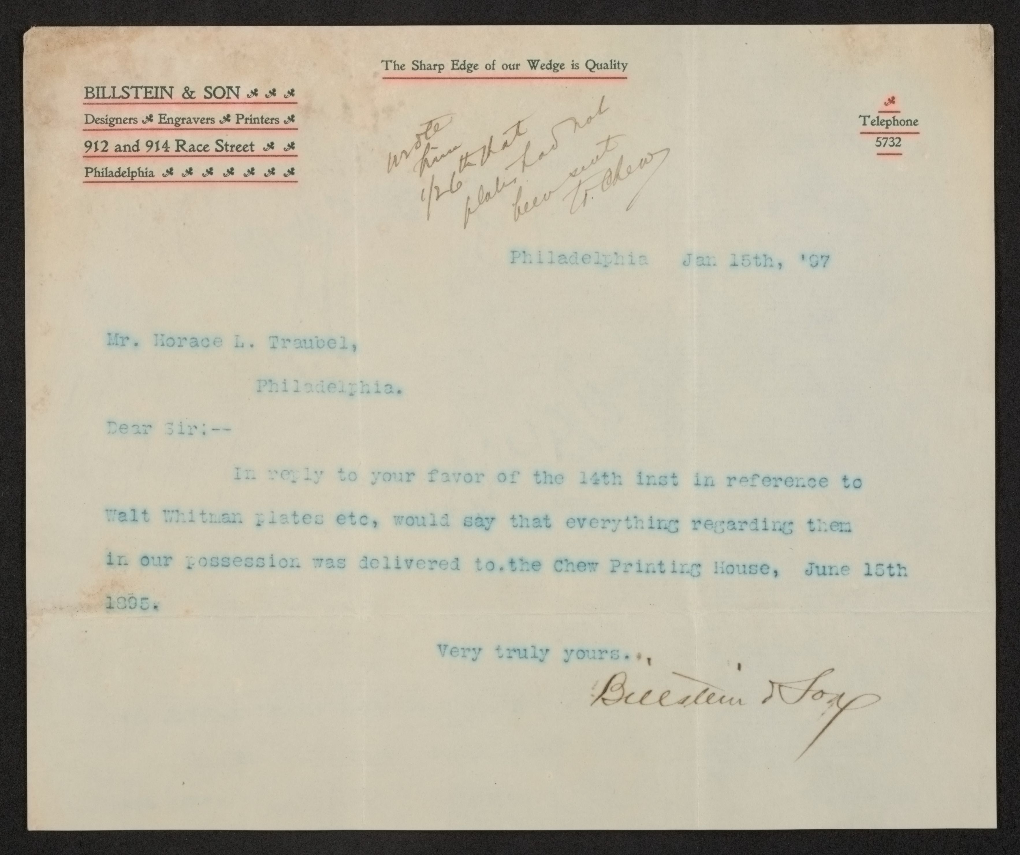 Scanned image of the current content page