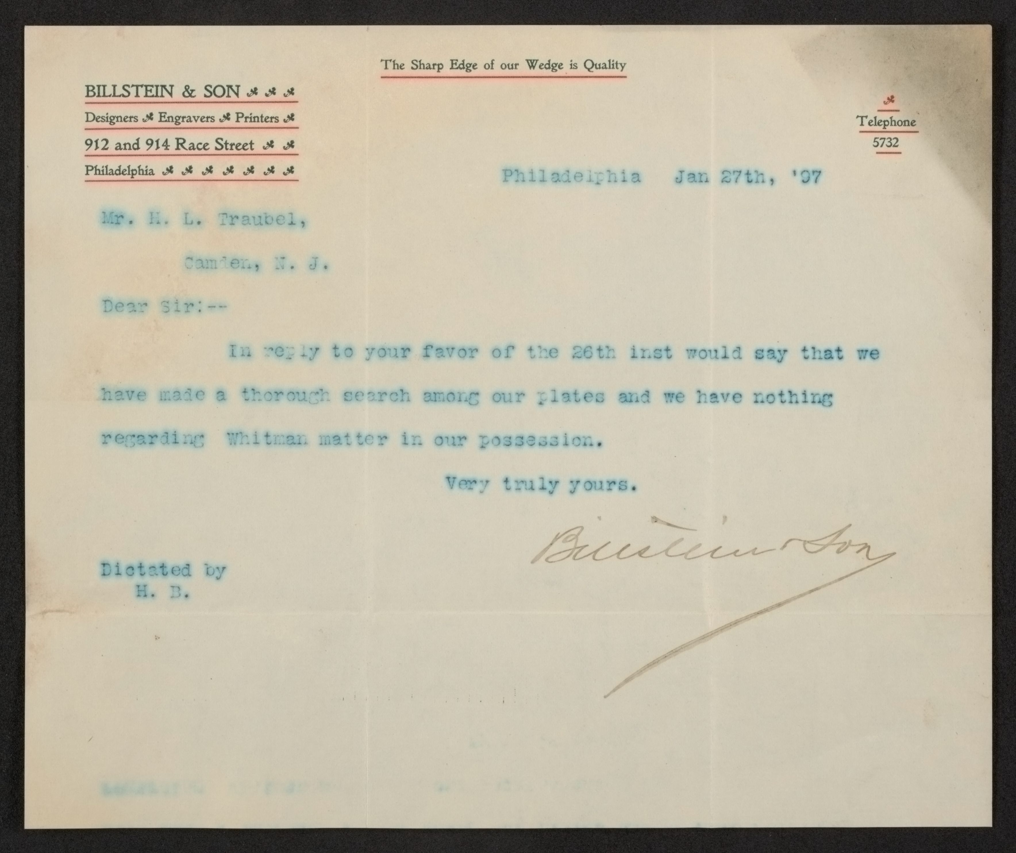 Scanned image of the current content page