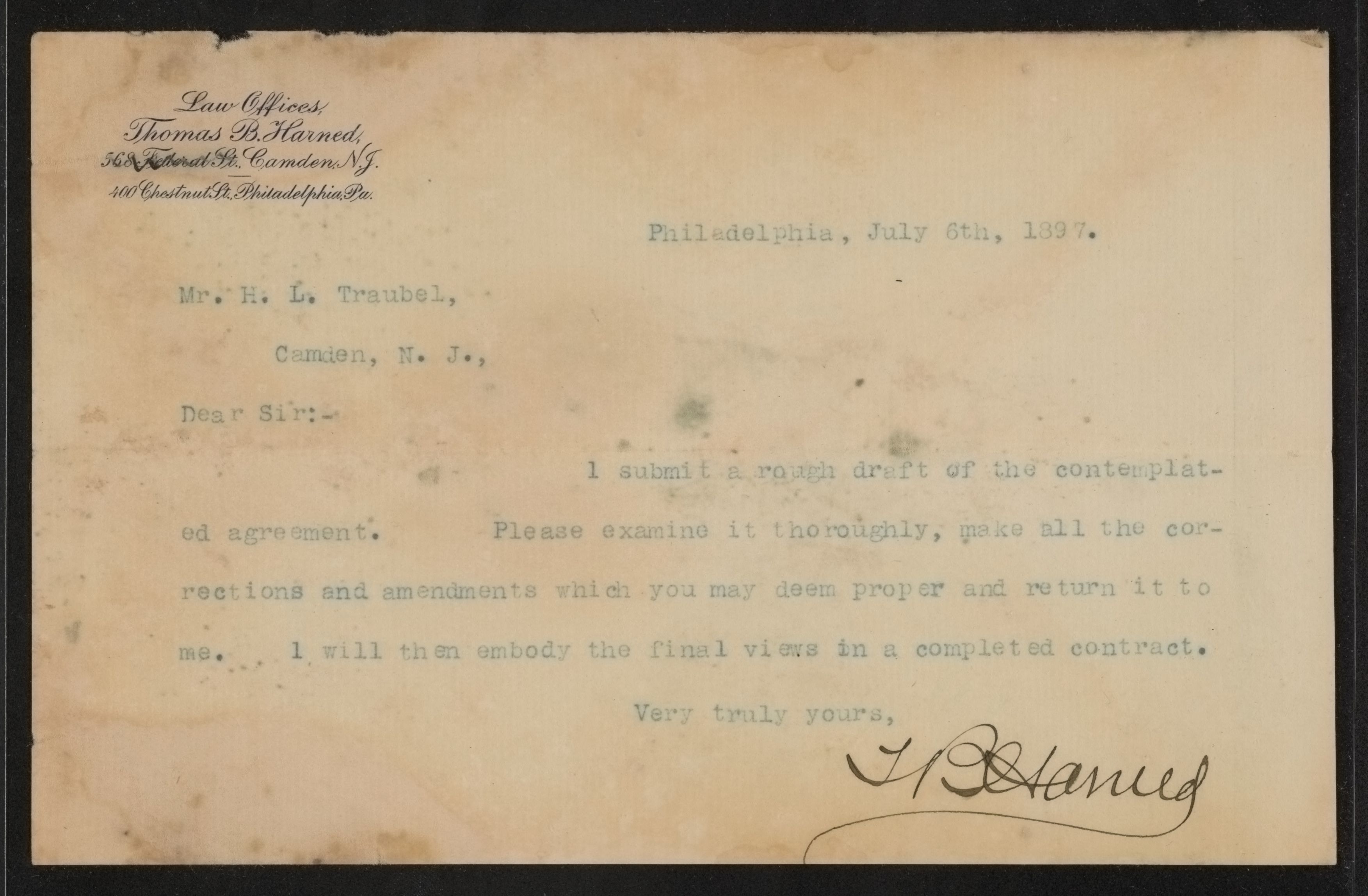 Scanned image of the current content page