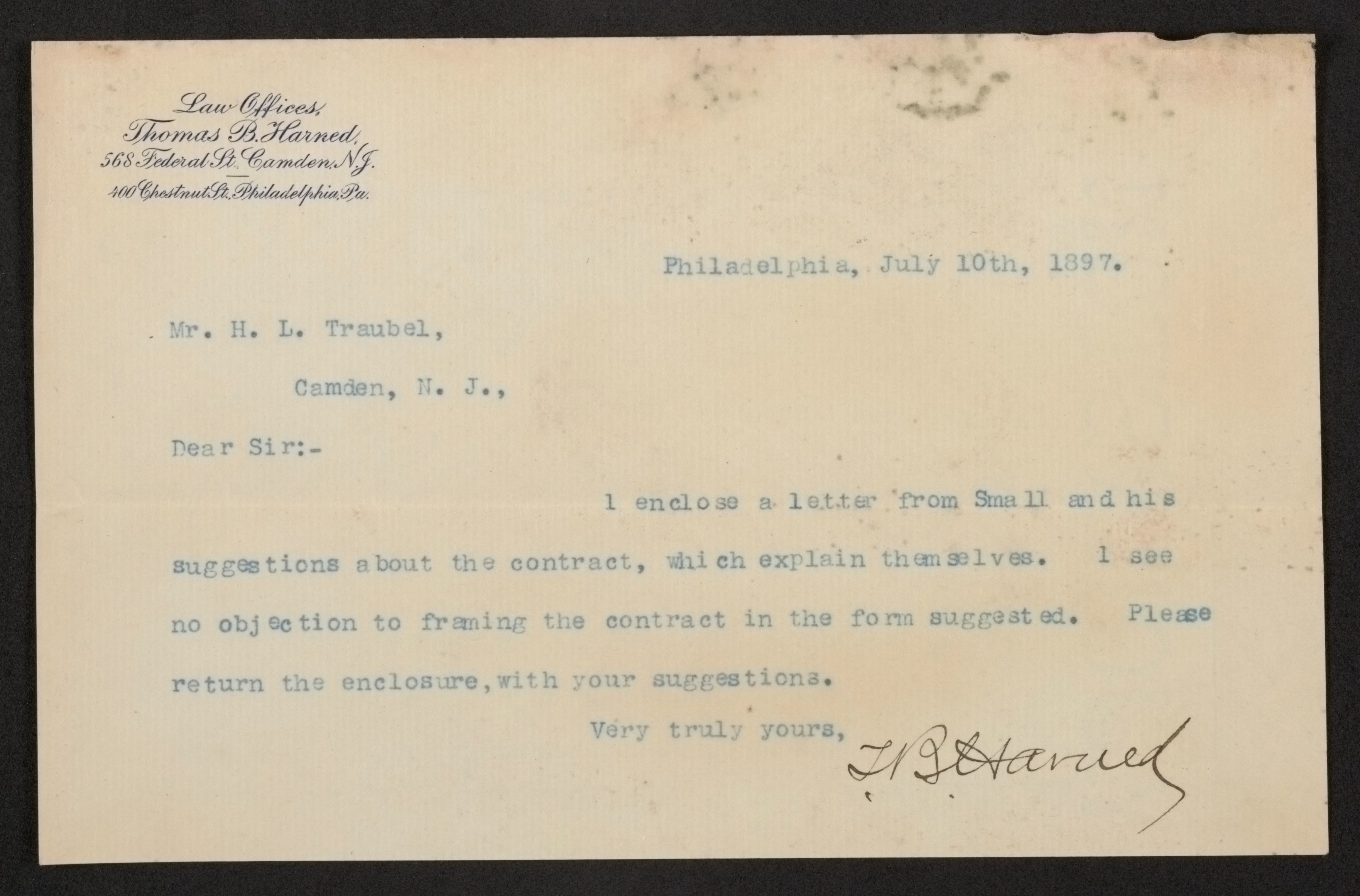 Scanned image of the current content page