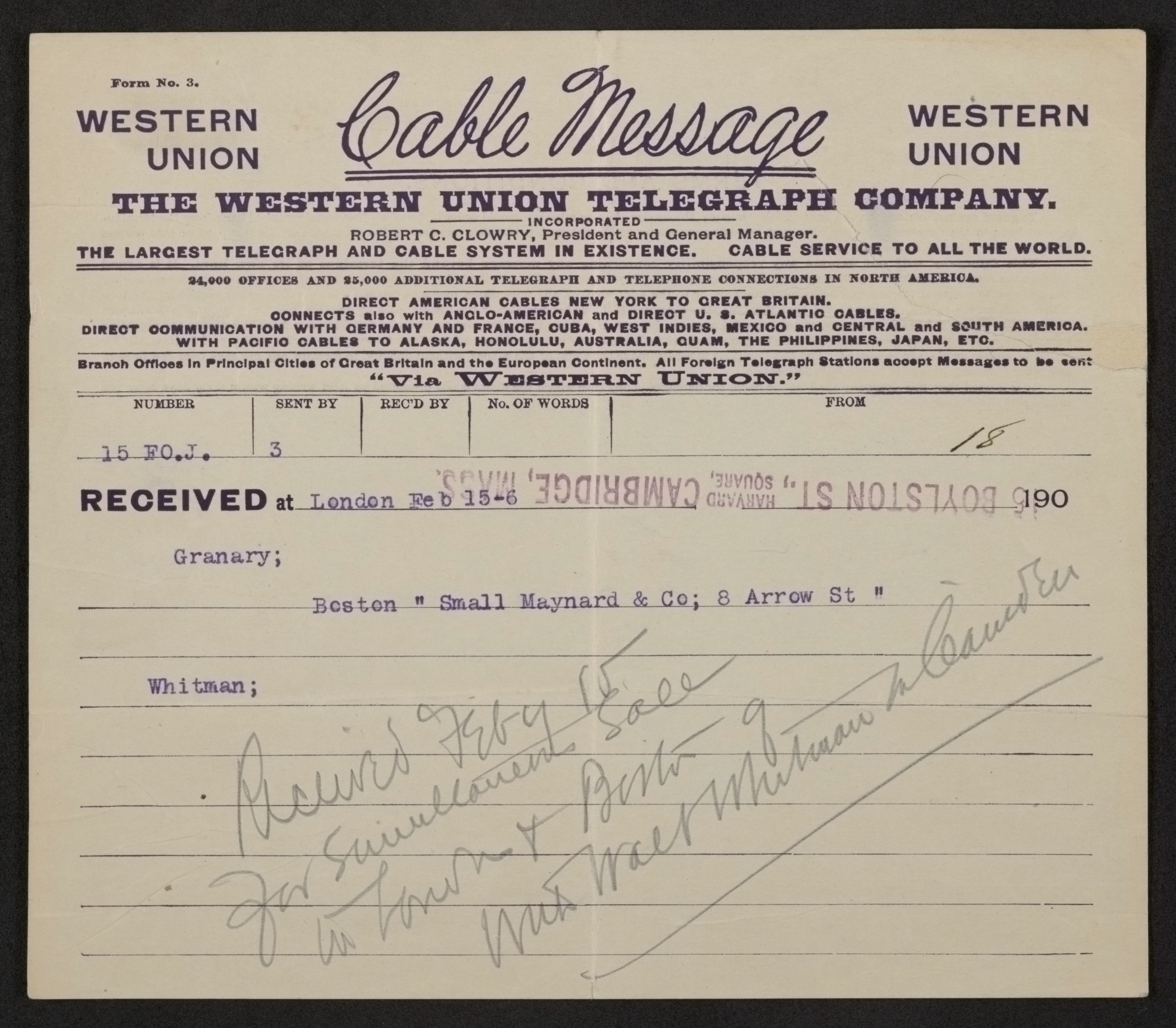 Scanned image of the current content page