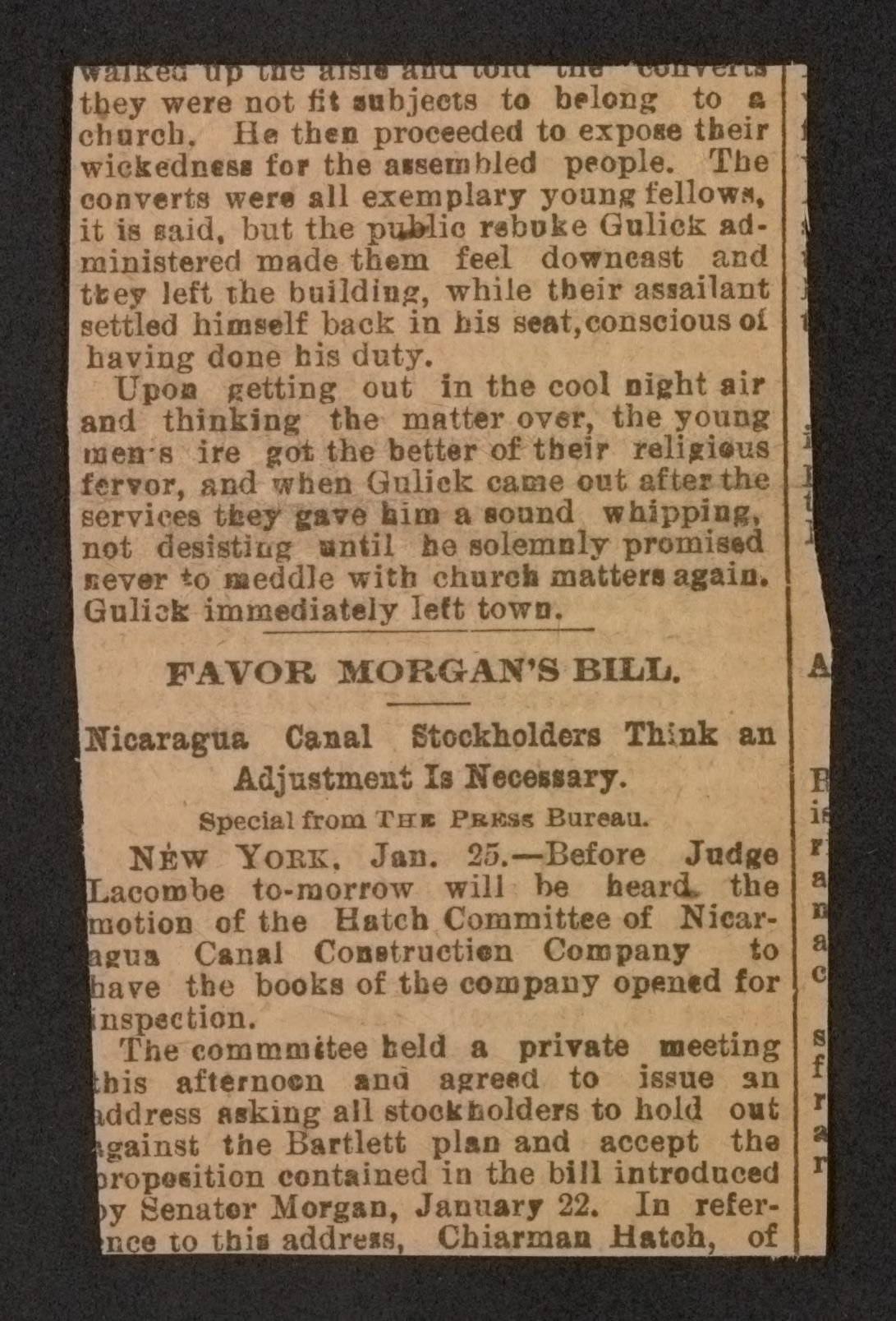 Scanned image of the current content page