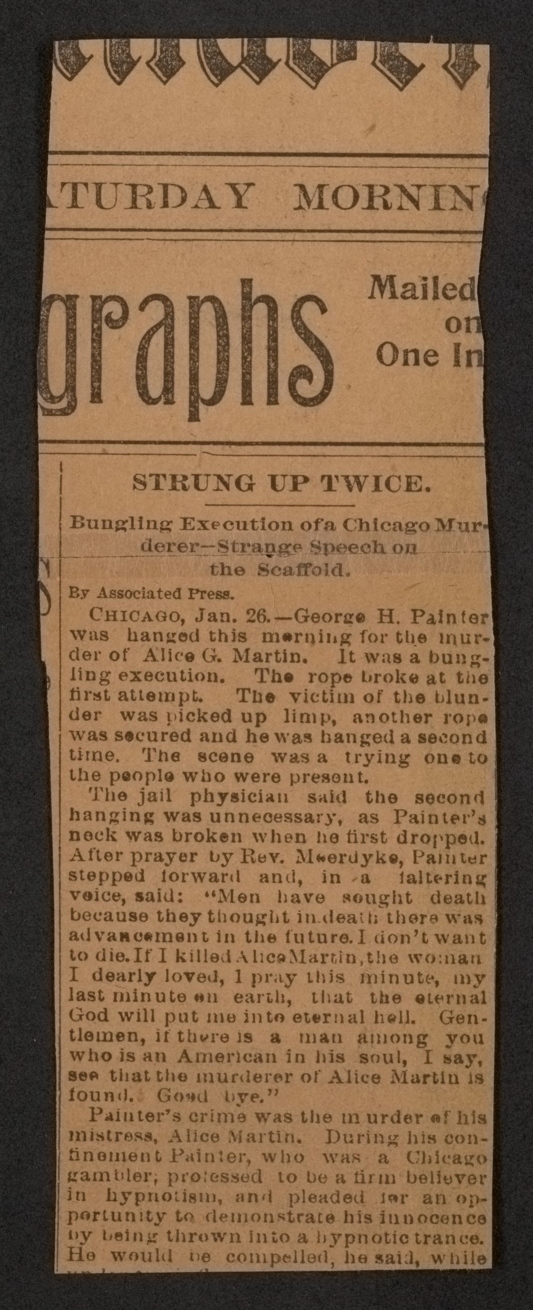 Scanned image of the current content page