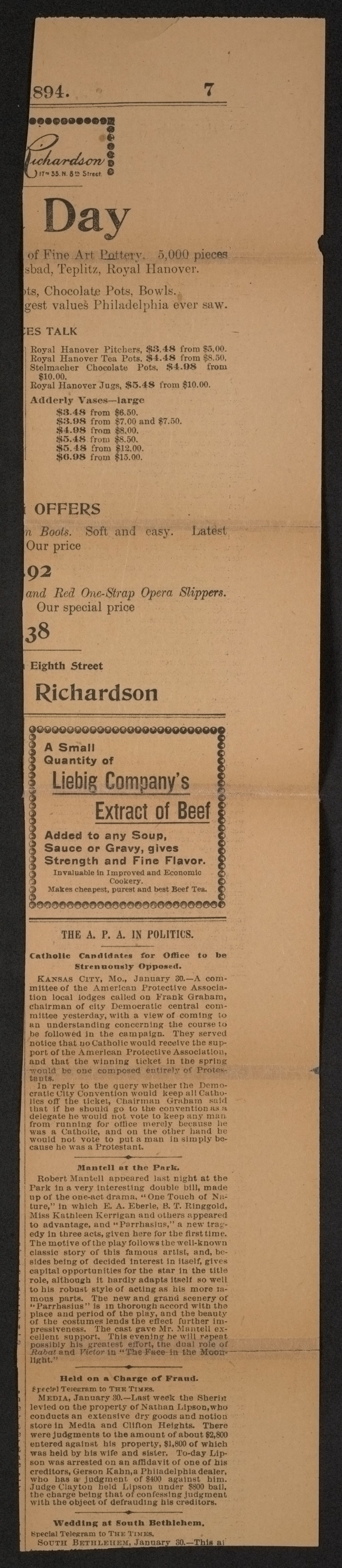 Scanned image of the current content page