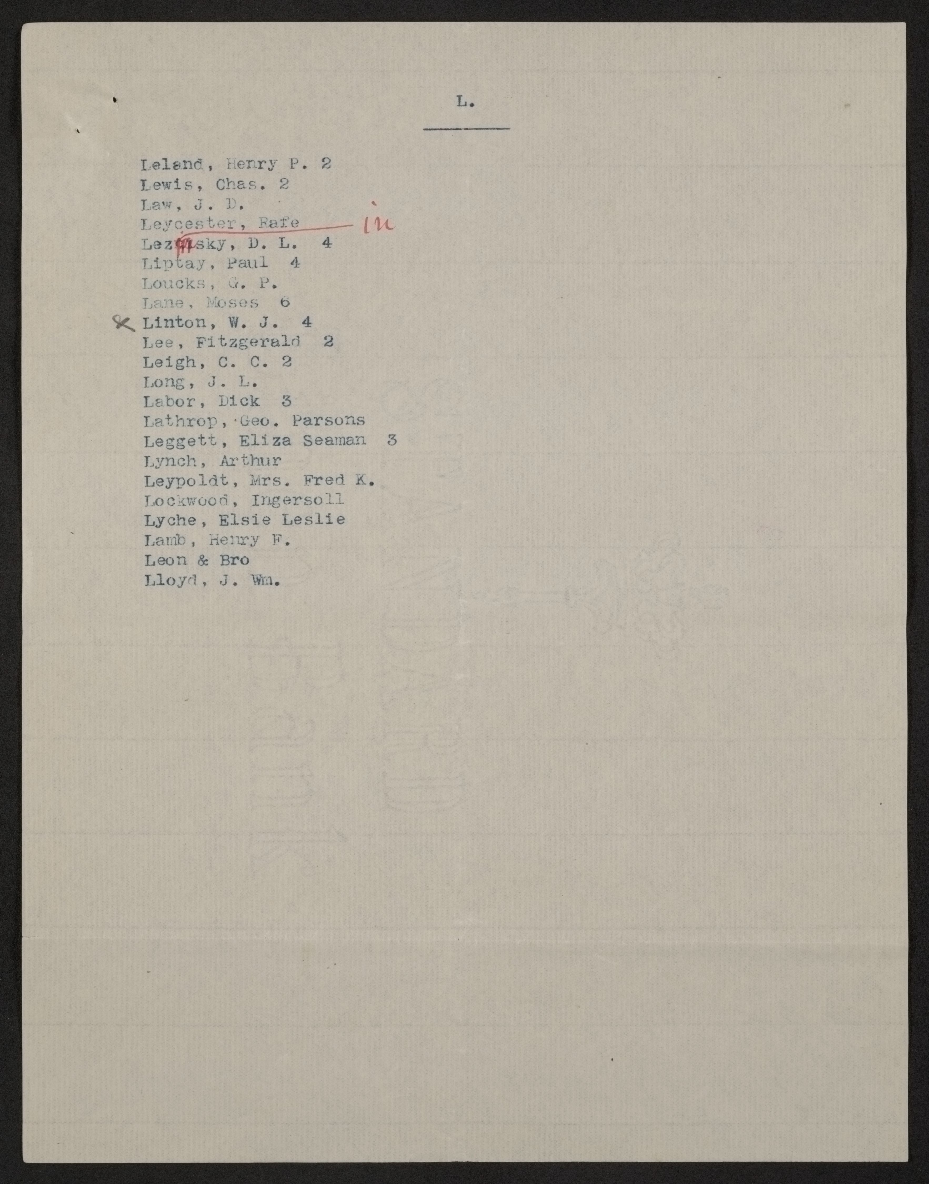 Scanned image of the current content page