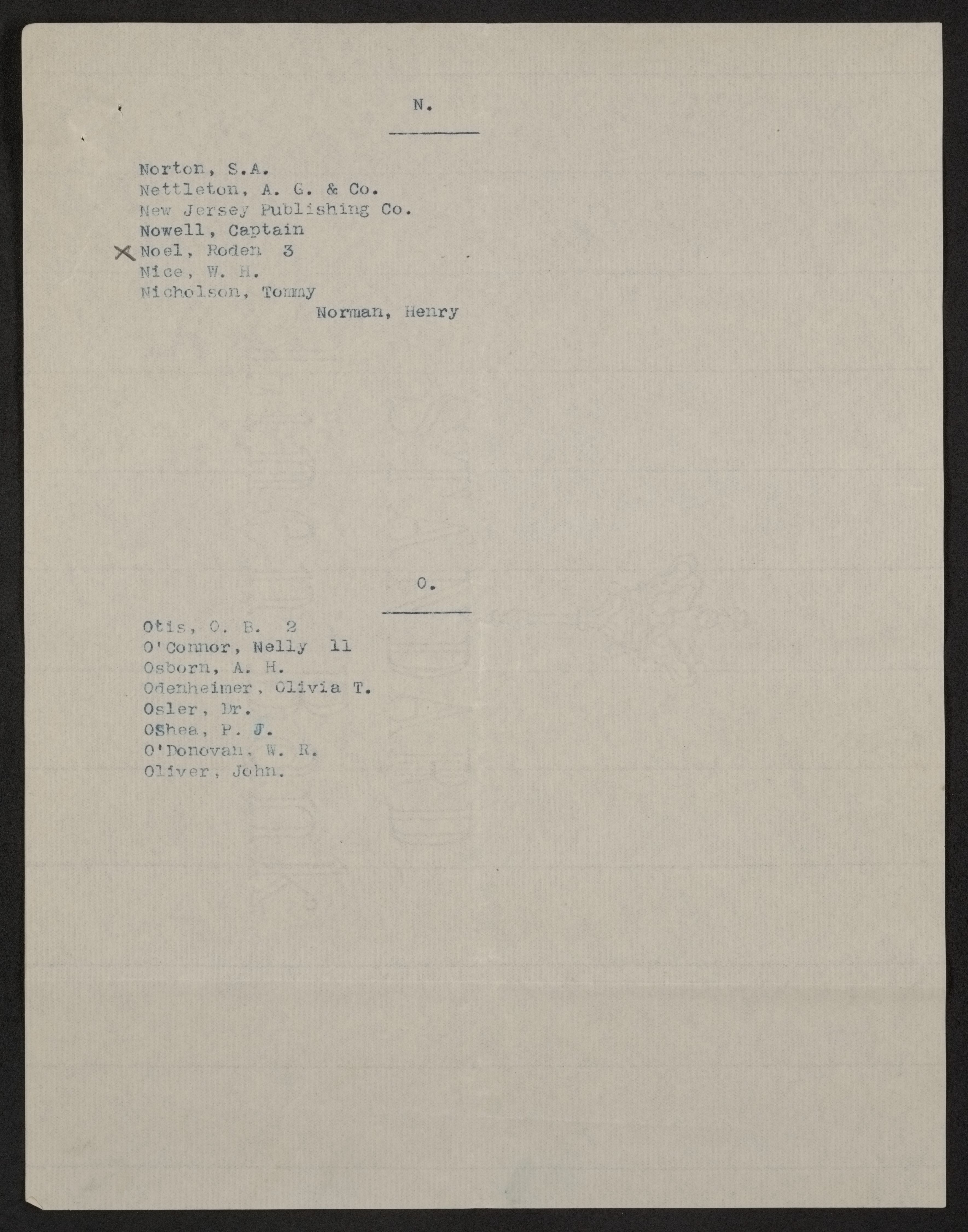 Scanned image of the current content page