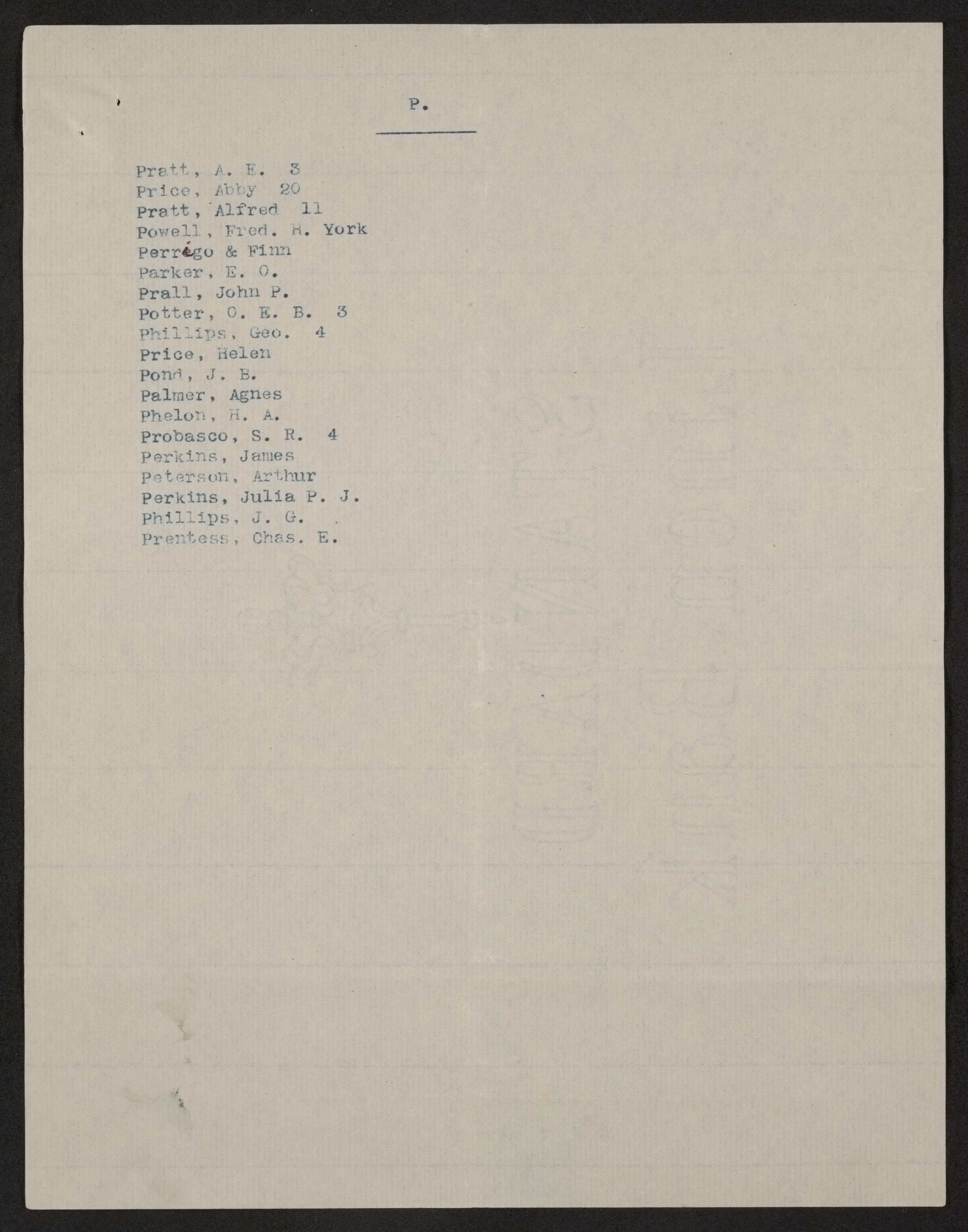 Scanned image of the current content page