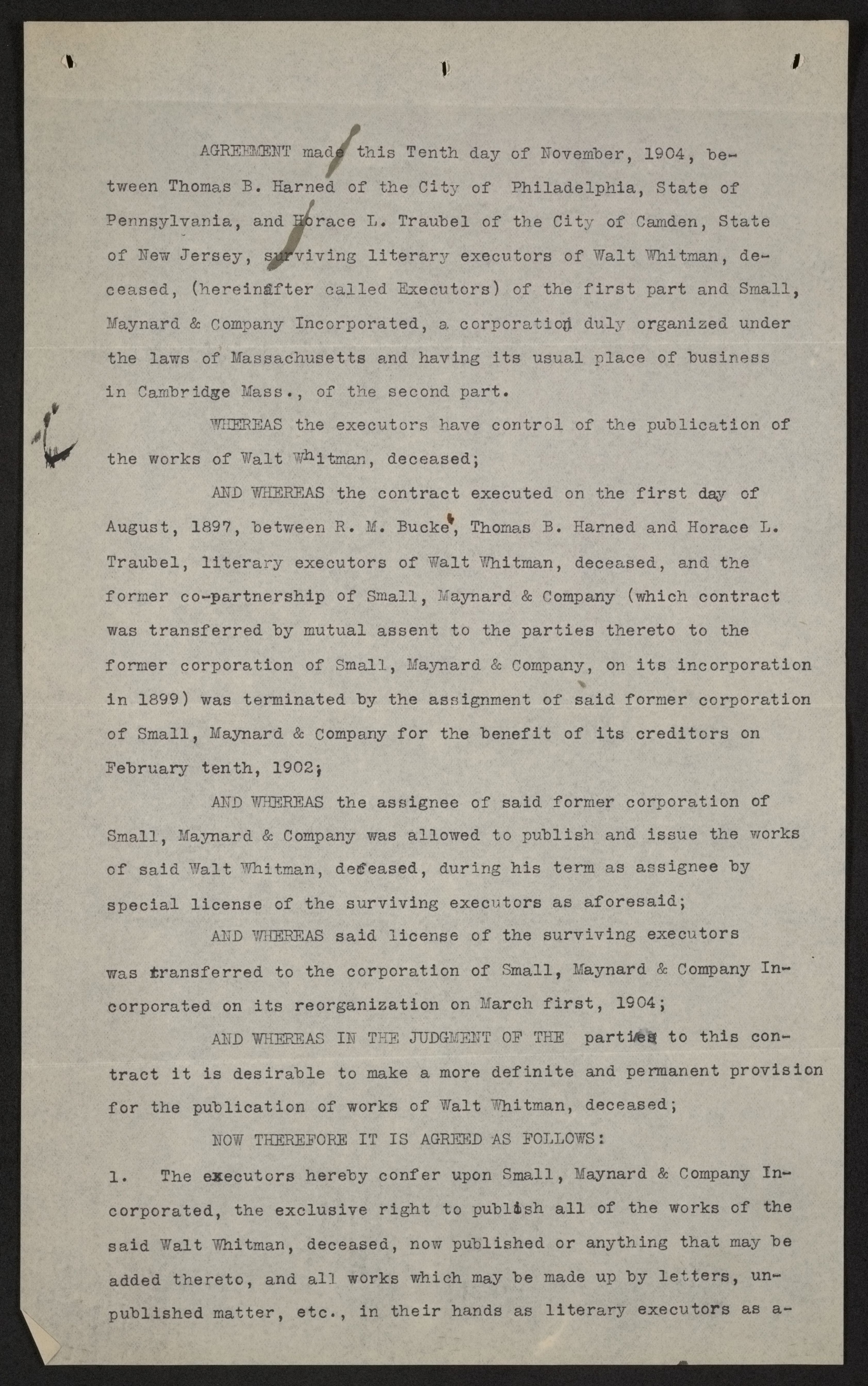 Scanned image of the current content page