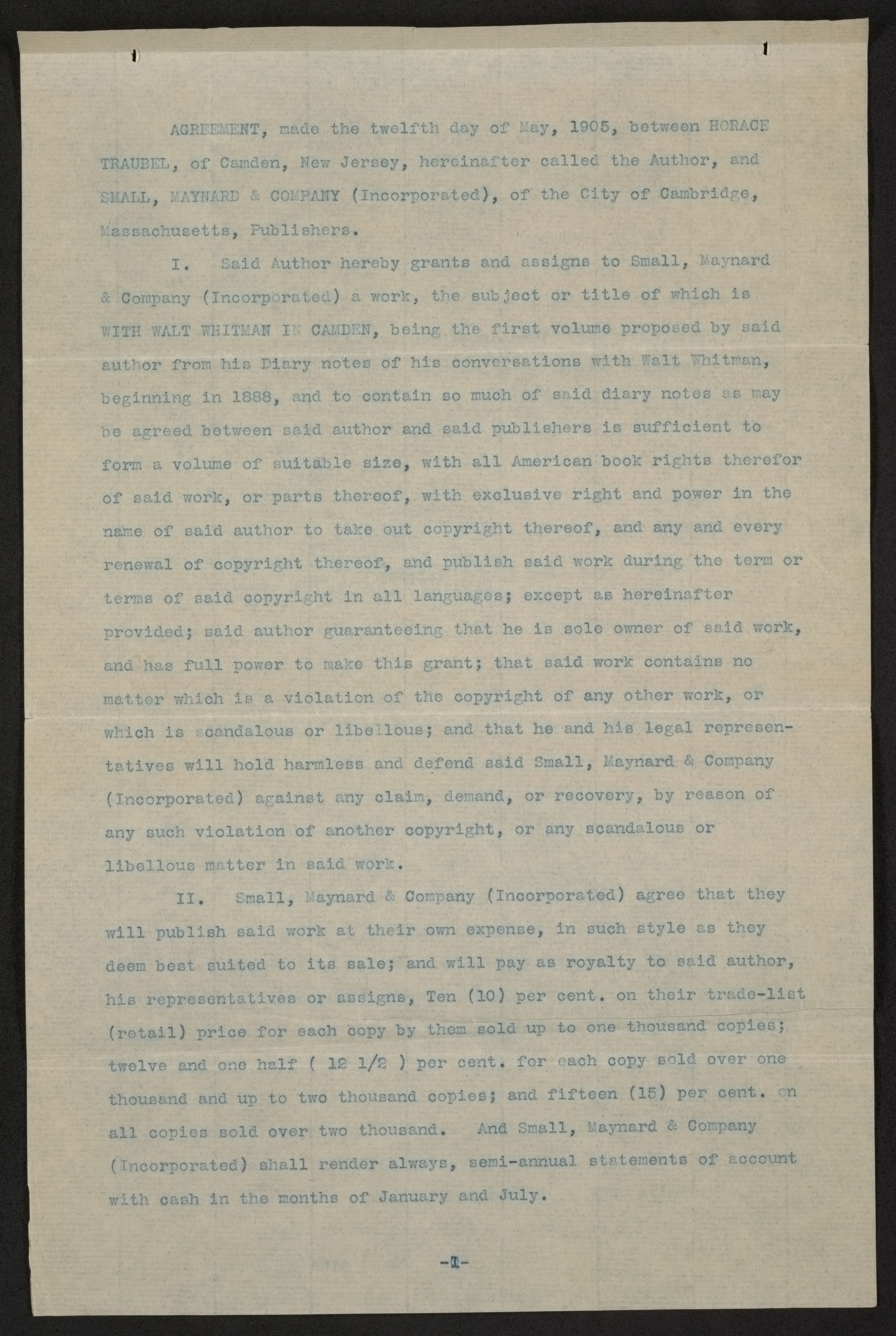 Scanned image of the current content page