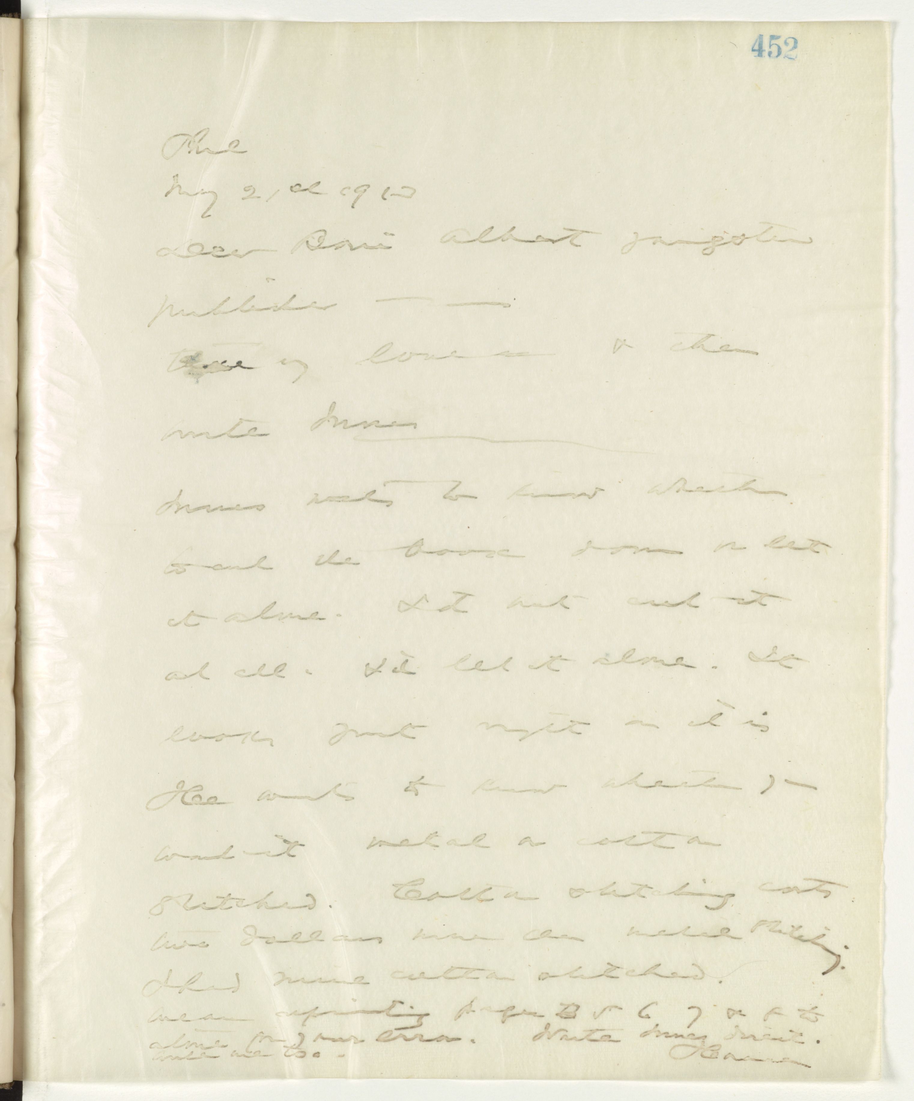 Scanned image of the current content page