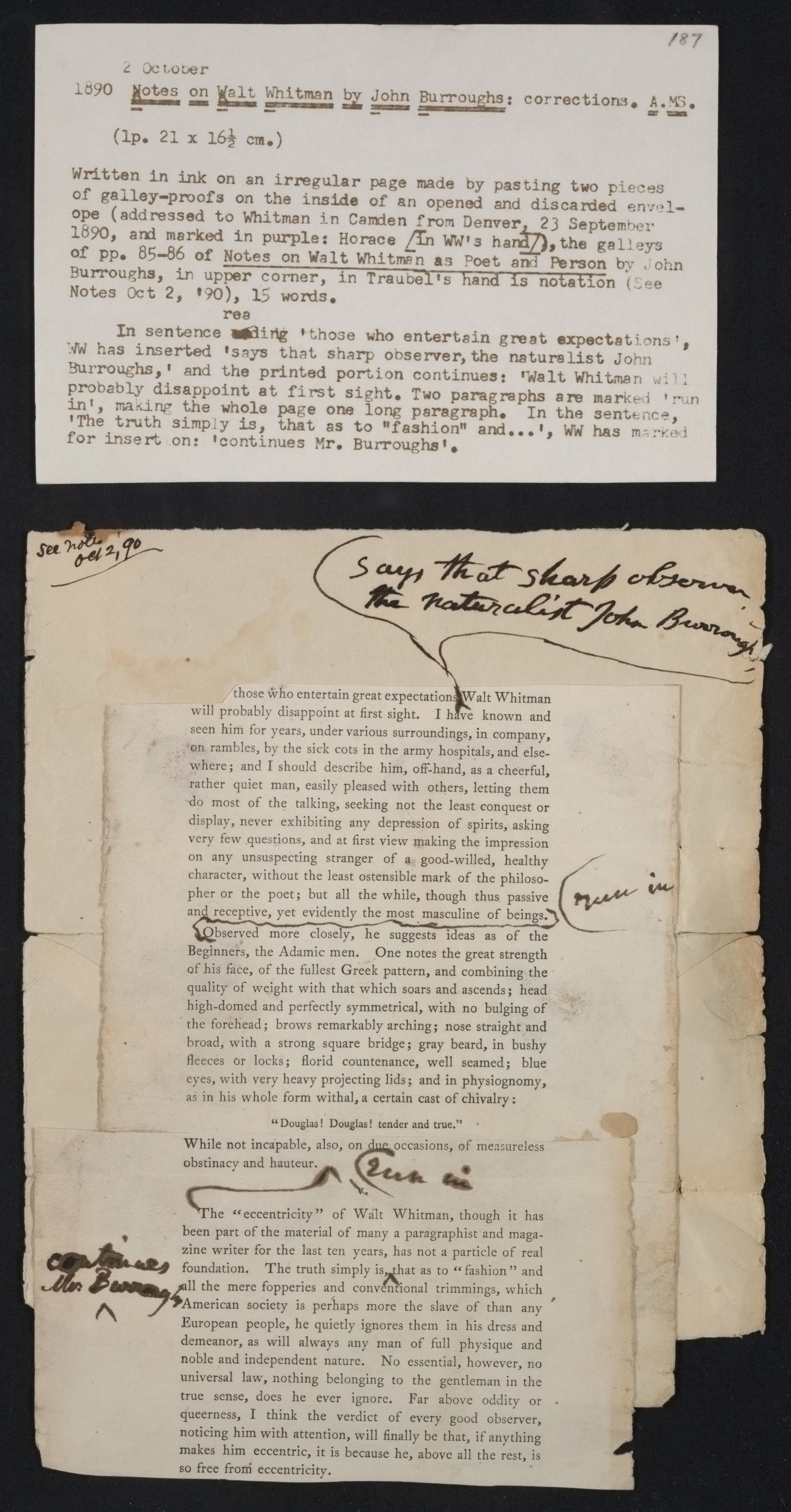 Scanned image of the current content page