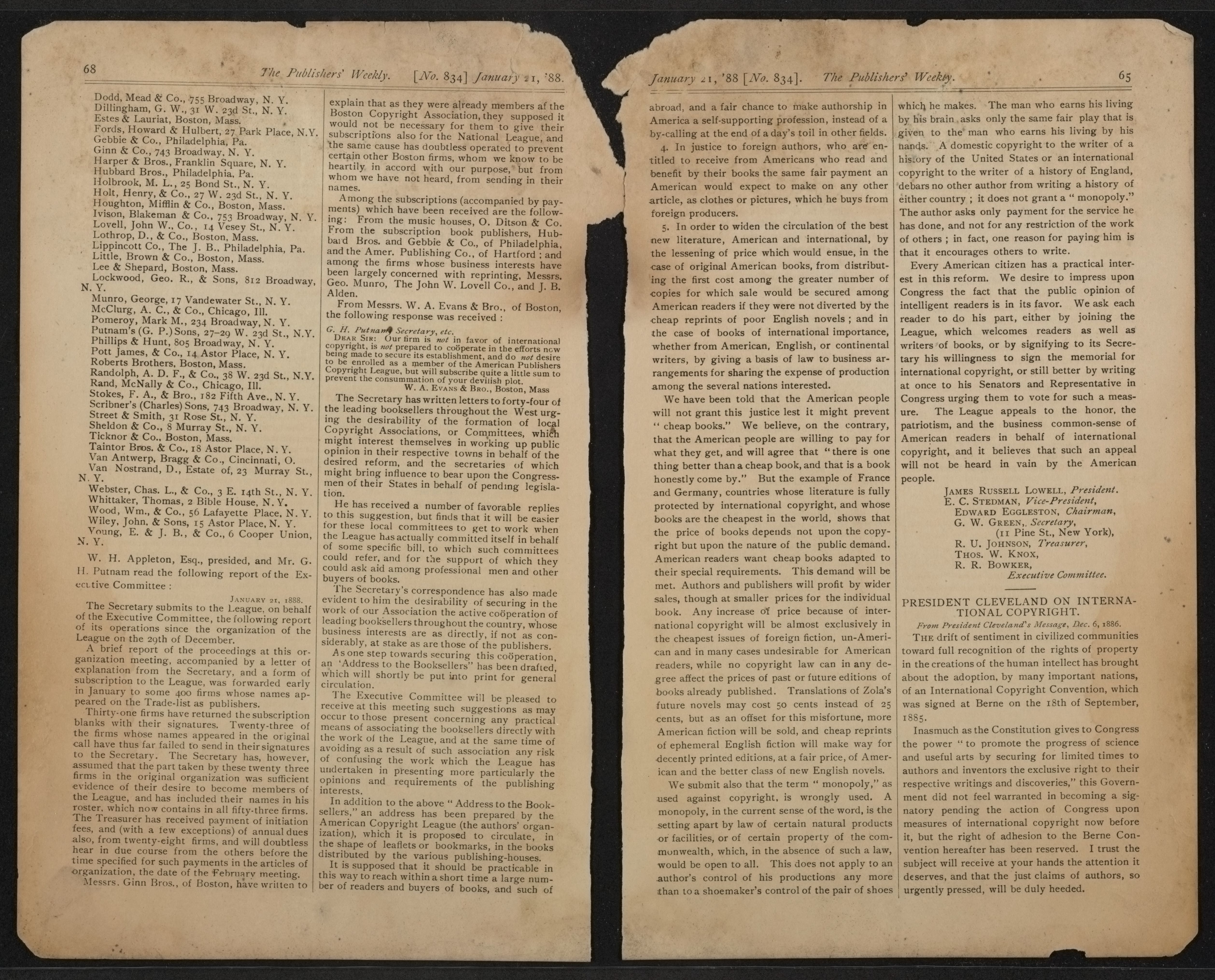 Scanned image of the current content page