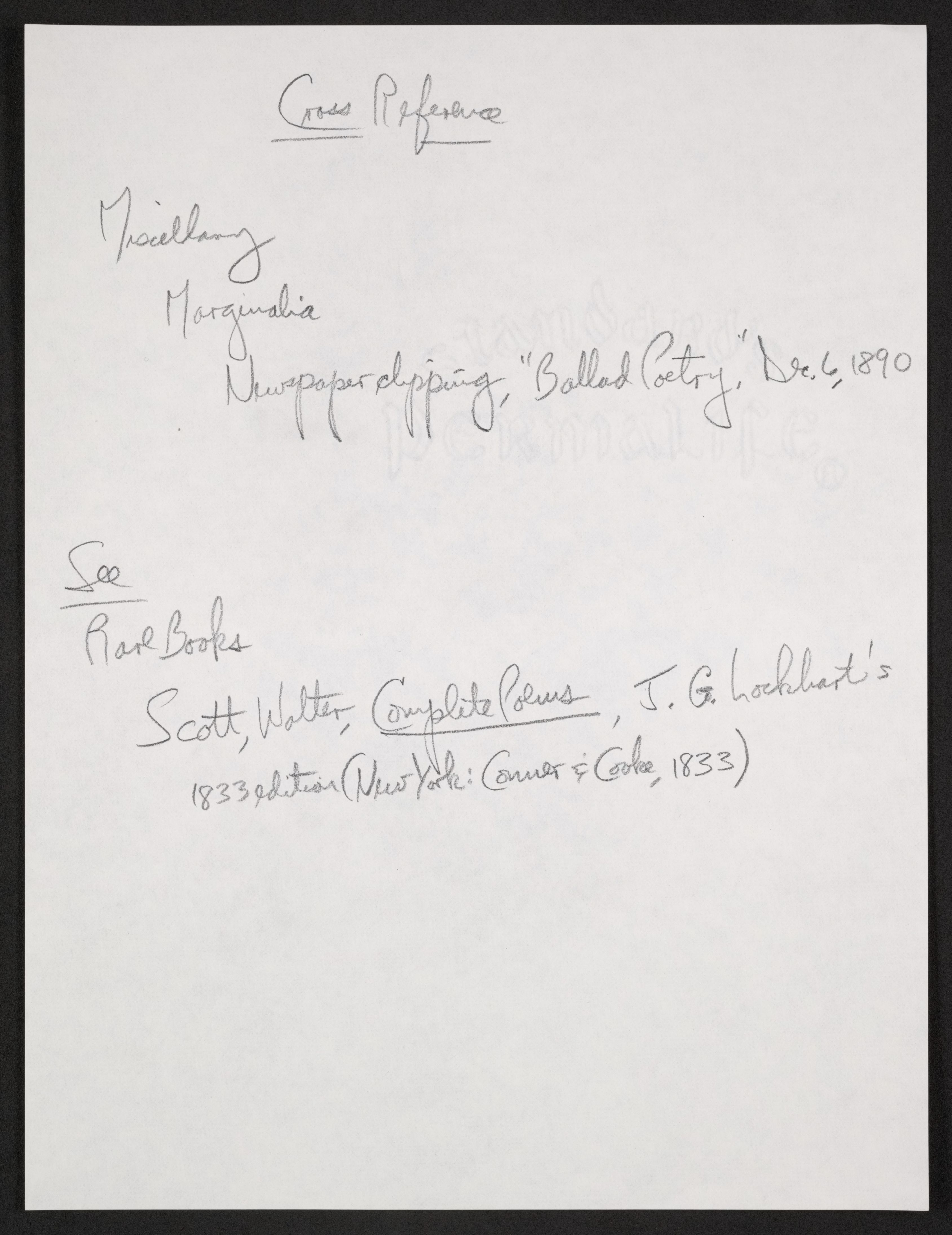 Scanned image of the current content page