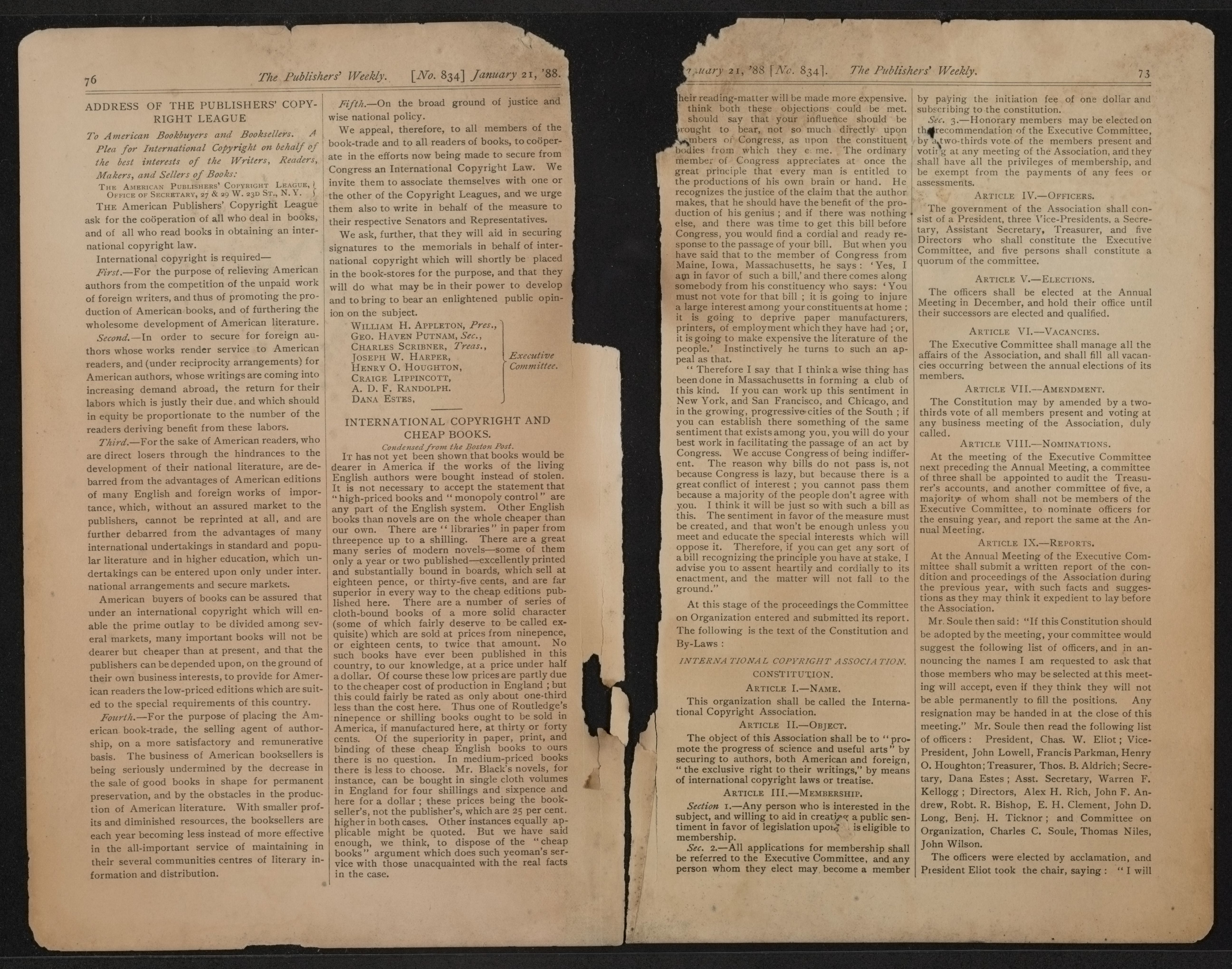 Scanned image of the current content page