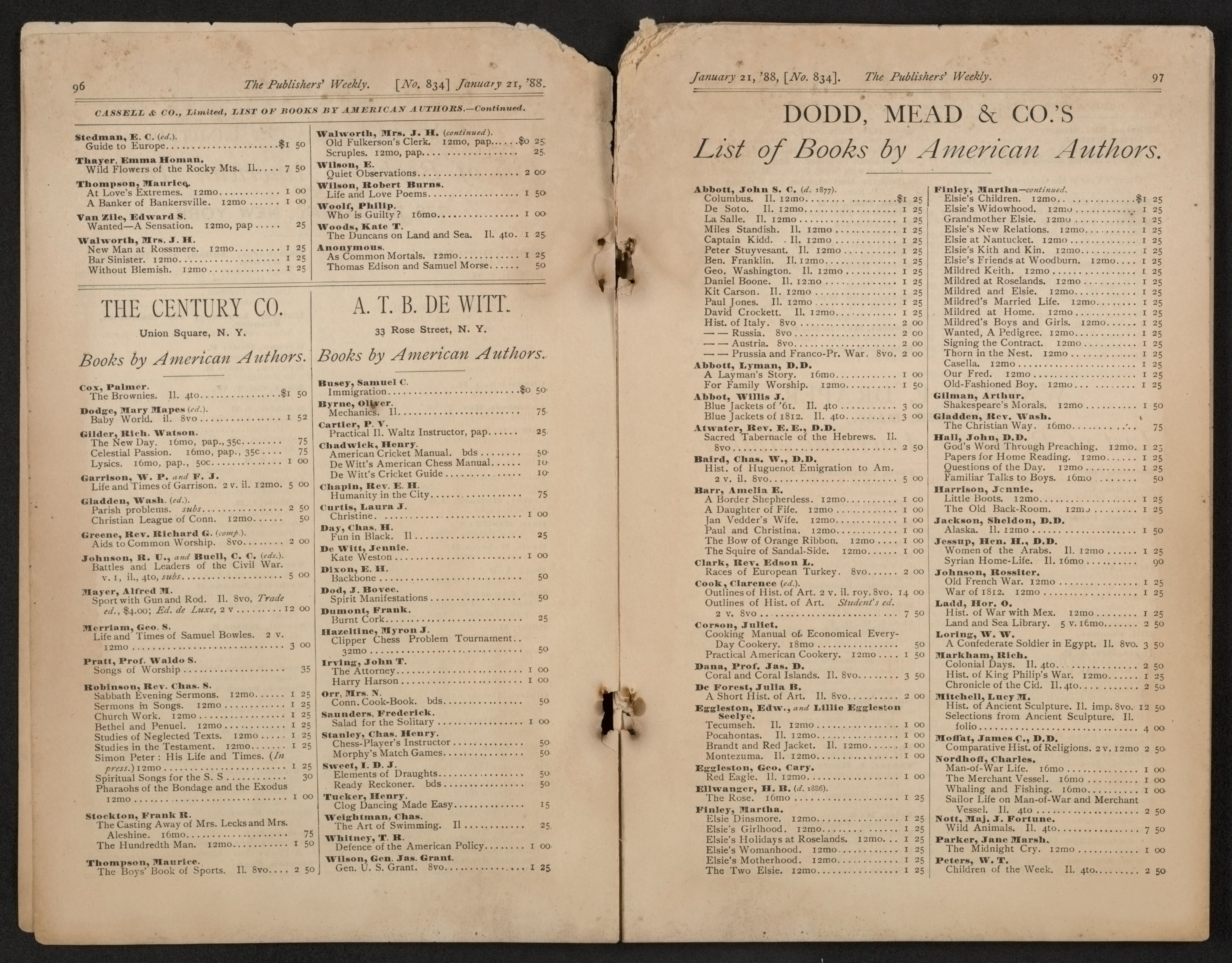 Scanned image of the current content page