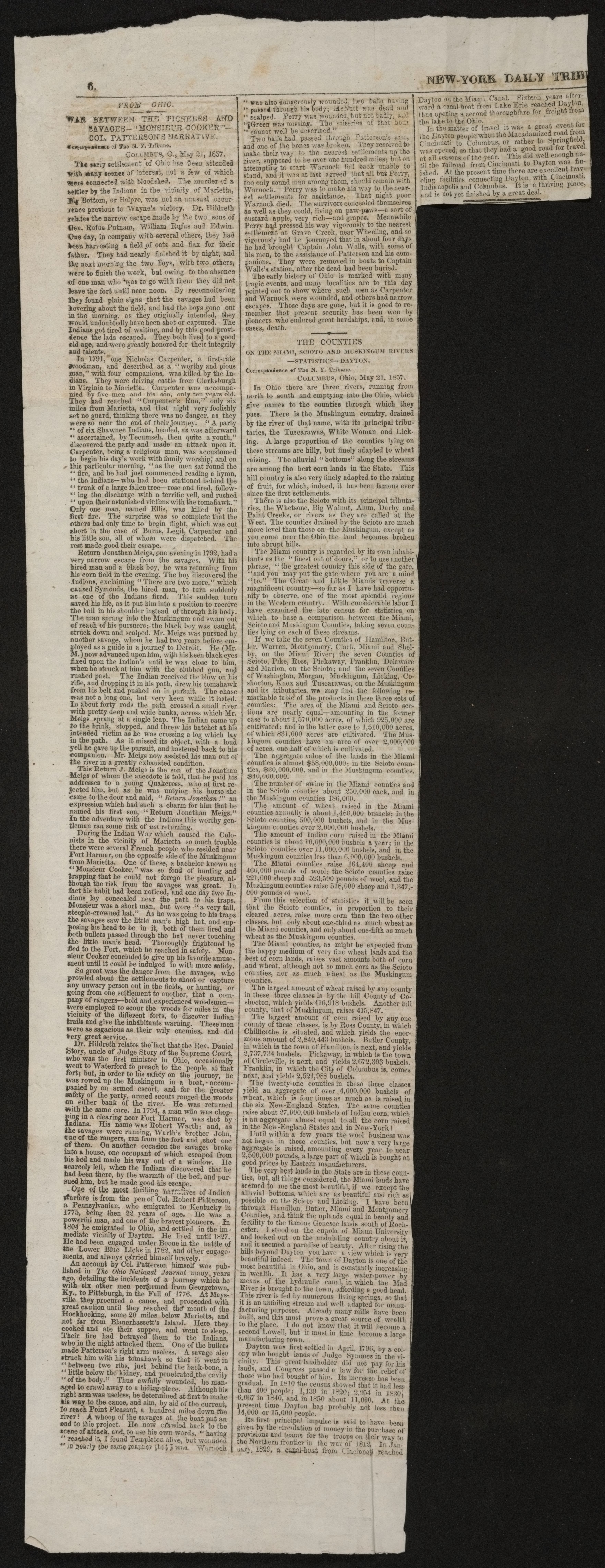 Scanned image of the current content page