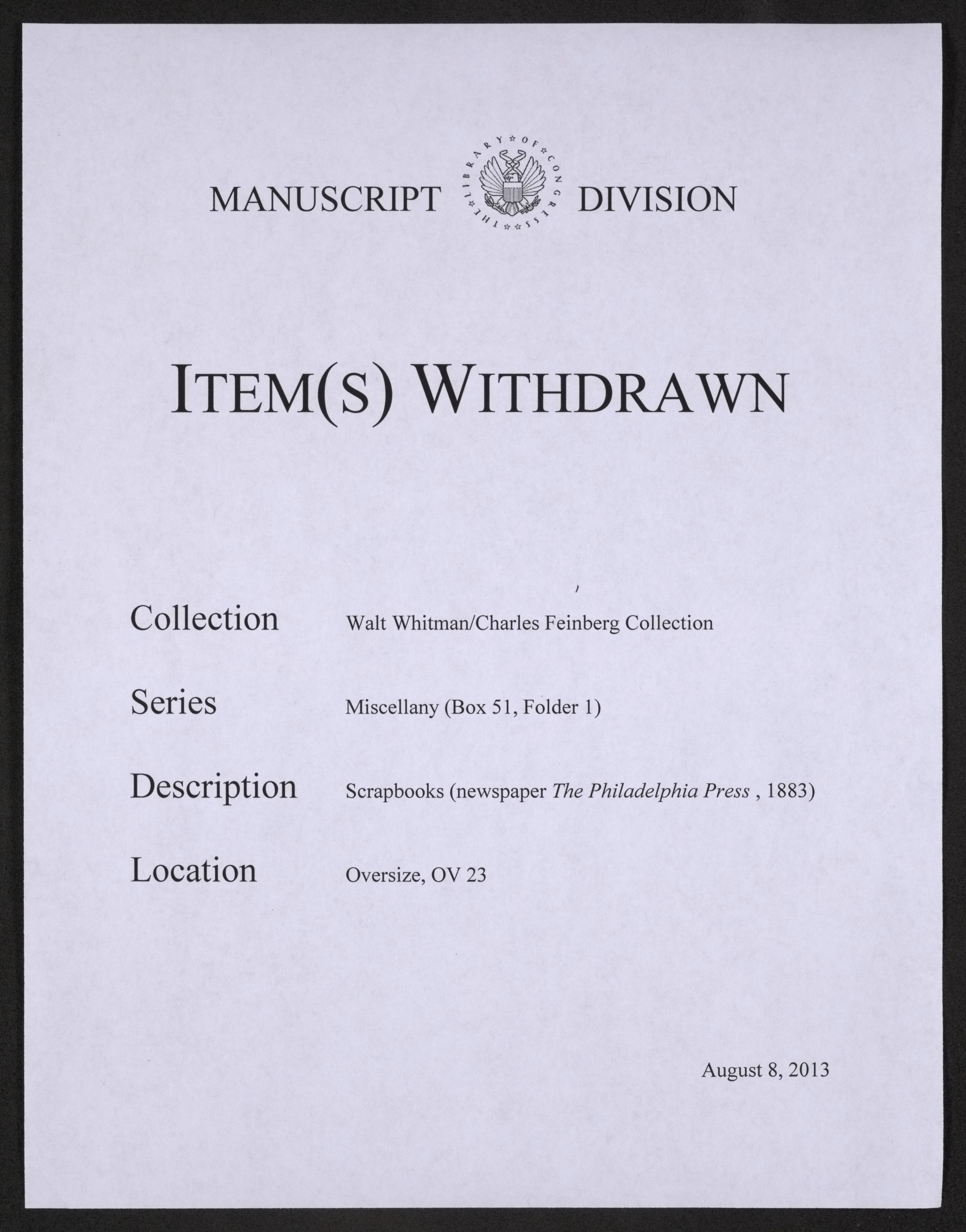 Scanned image of the current content page