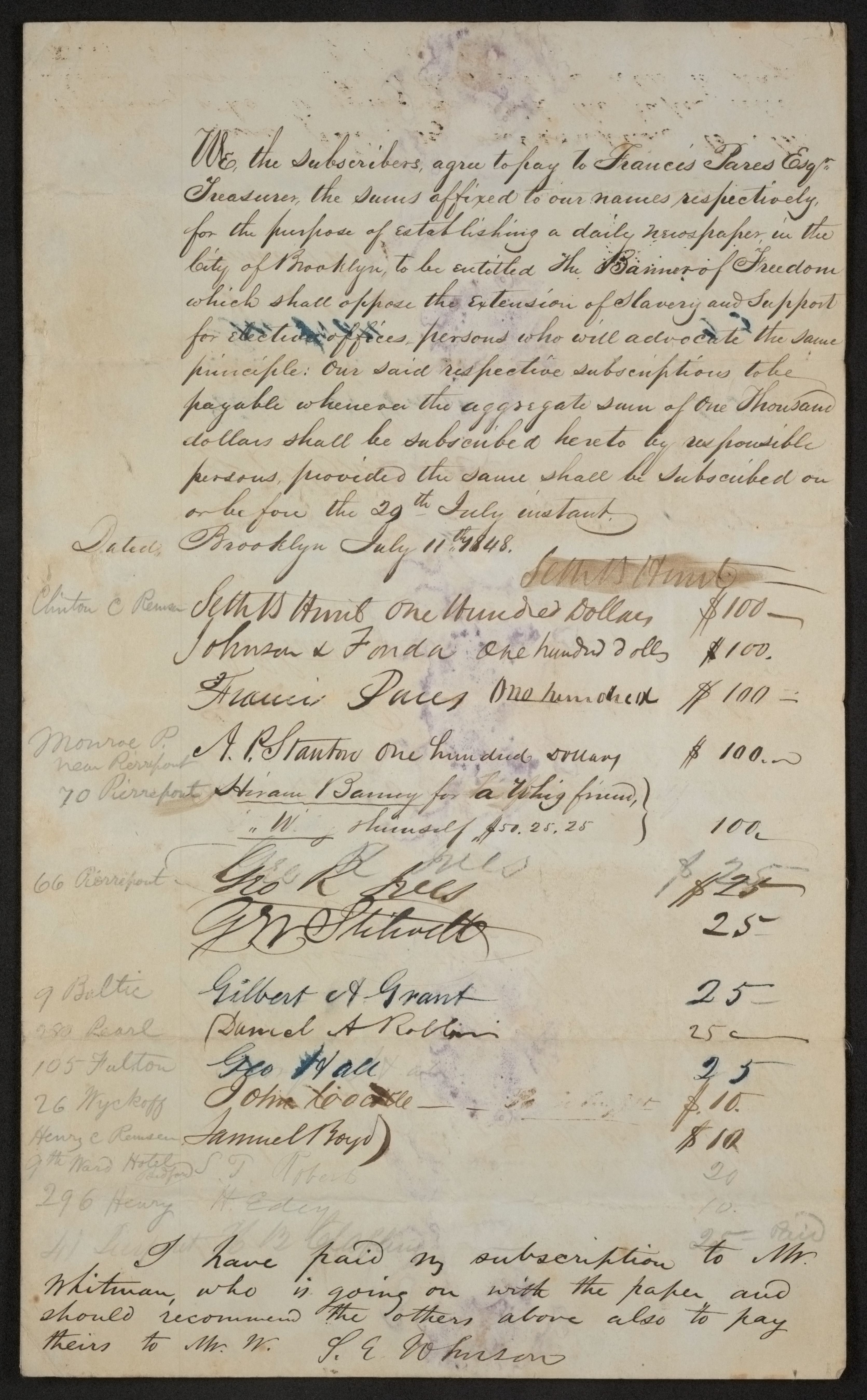 Scanned image of the current content page
